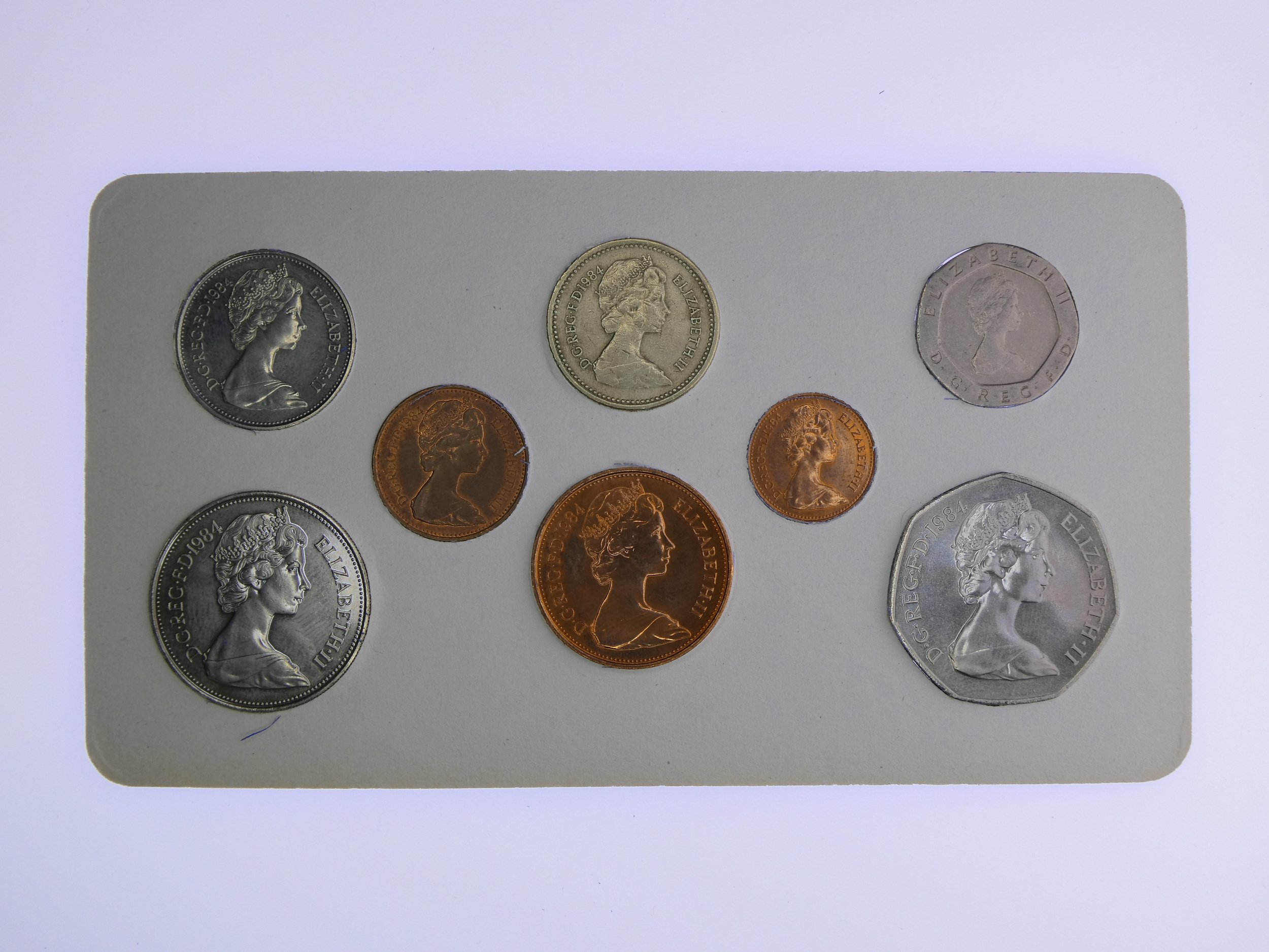 Annual Card Coin Collection 1984 rear