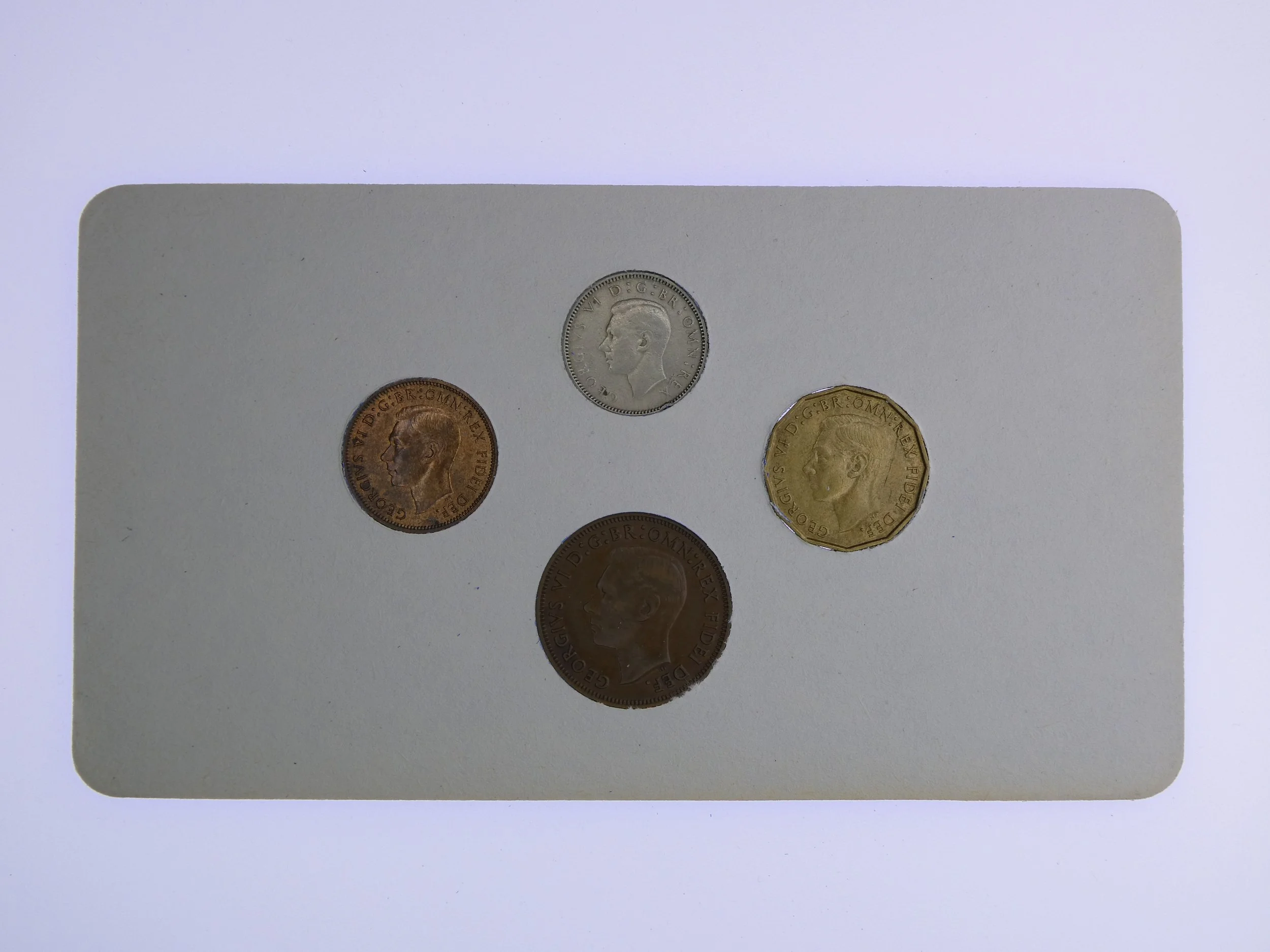 Annual Card Coin Collection 1952 rear