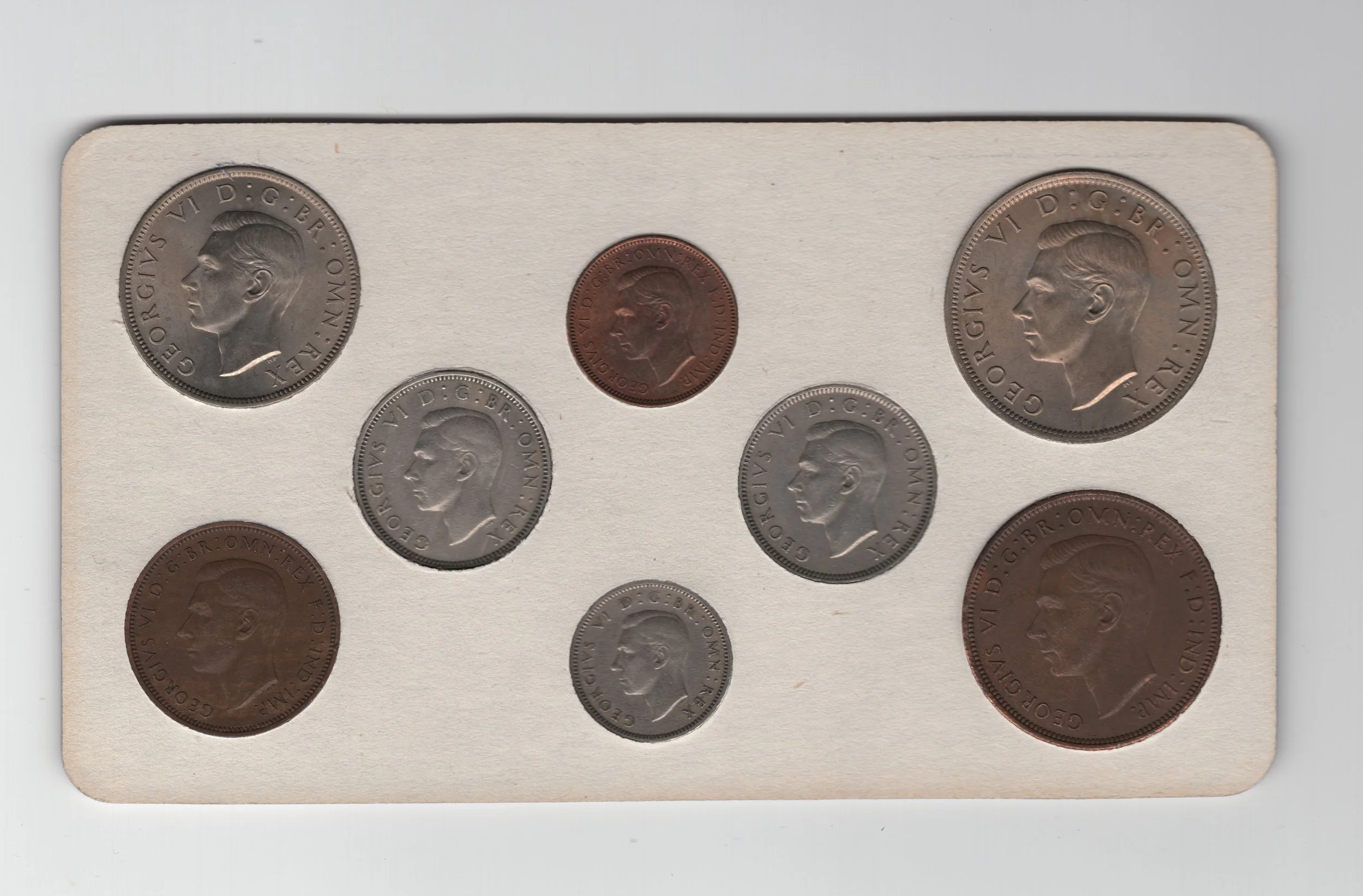Annual Card Coin Collection 1947 rear