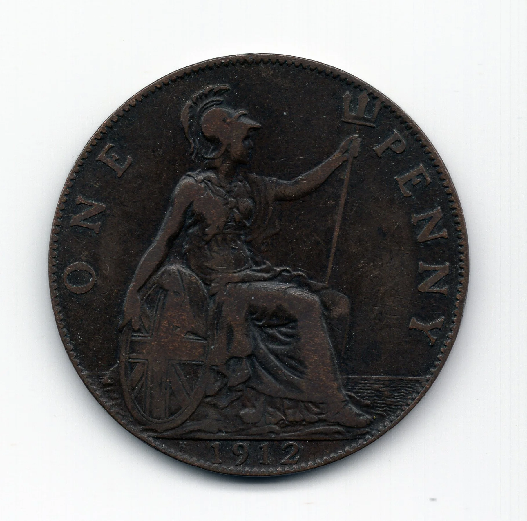 Penny with a Heaton mint mark 1912