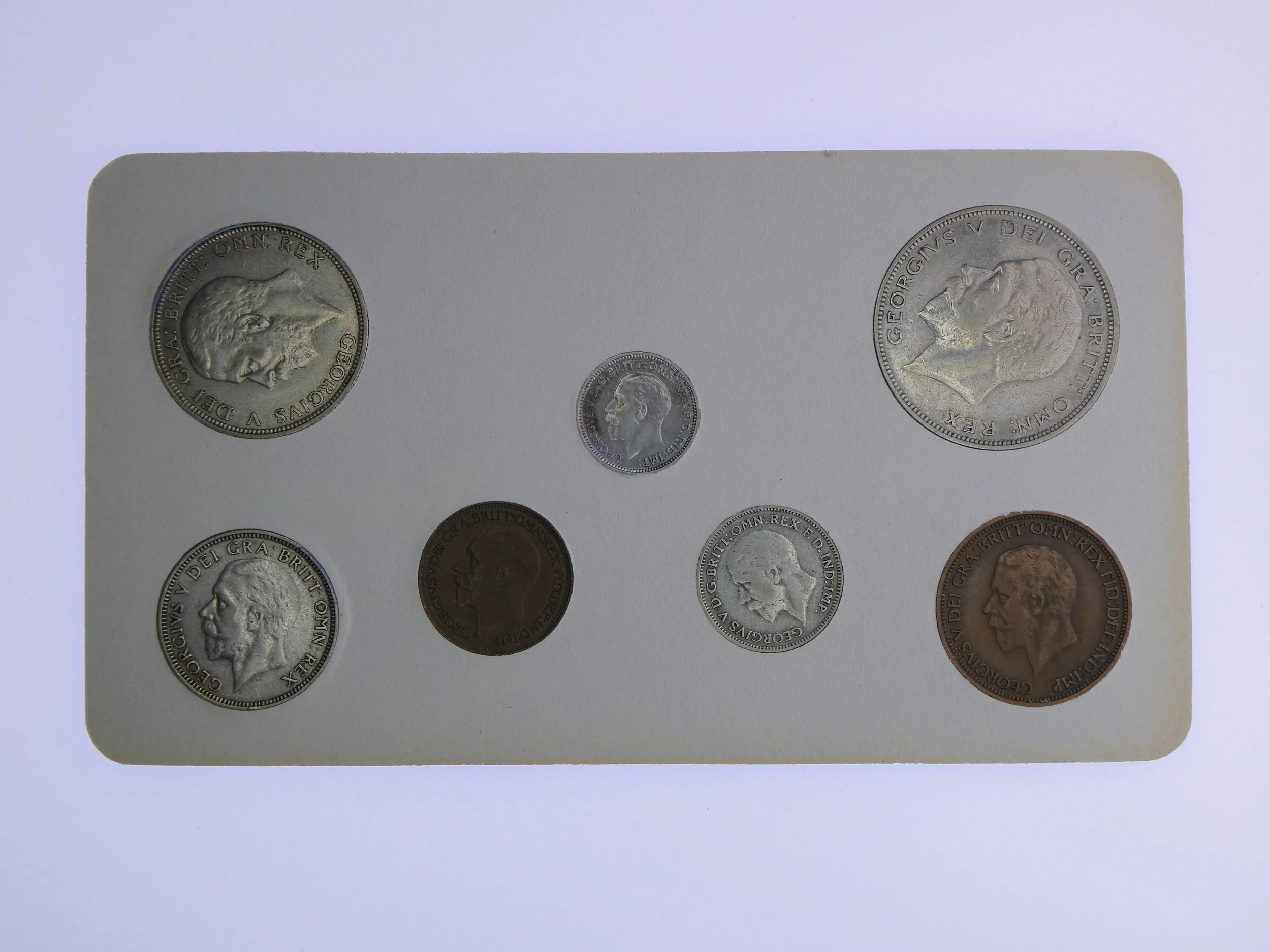 Annual Card Coin Collection 1933 rear