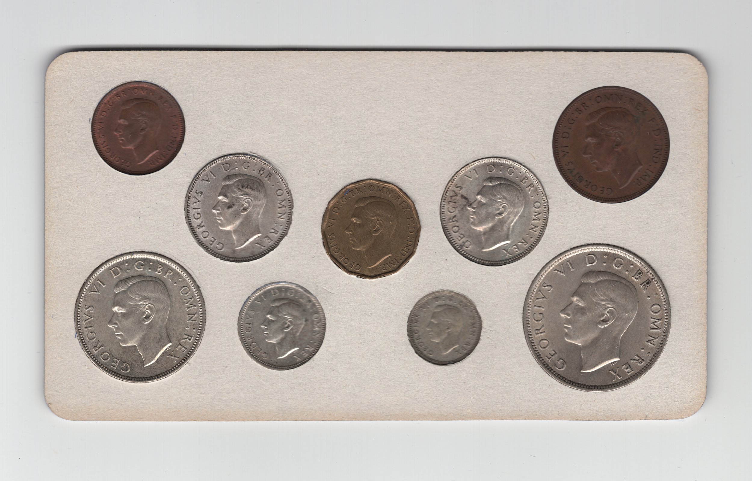 Annual Card Coin Collection 1943 rear