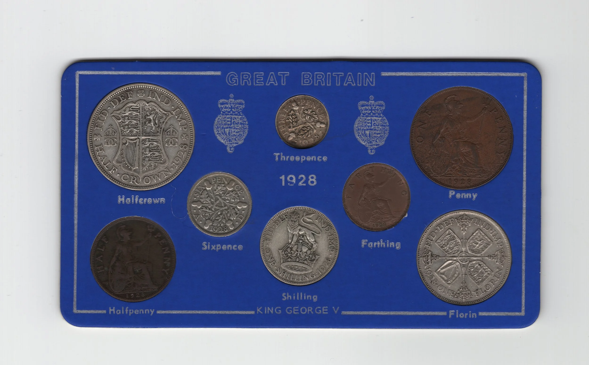 Annual Card Coin Collection 1928 front