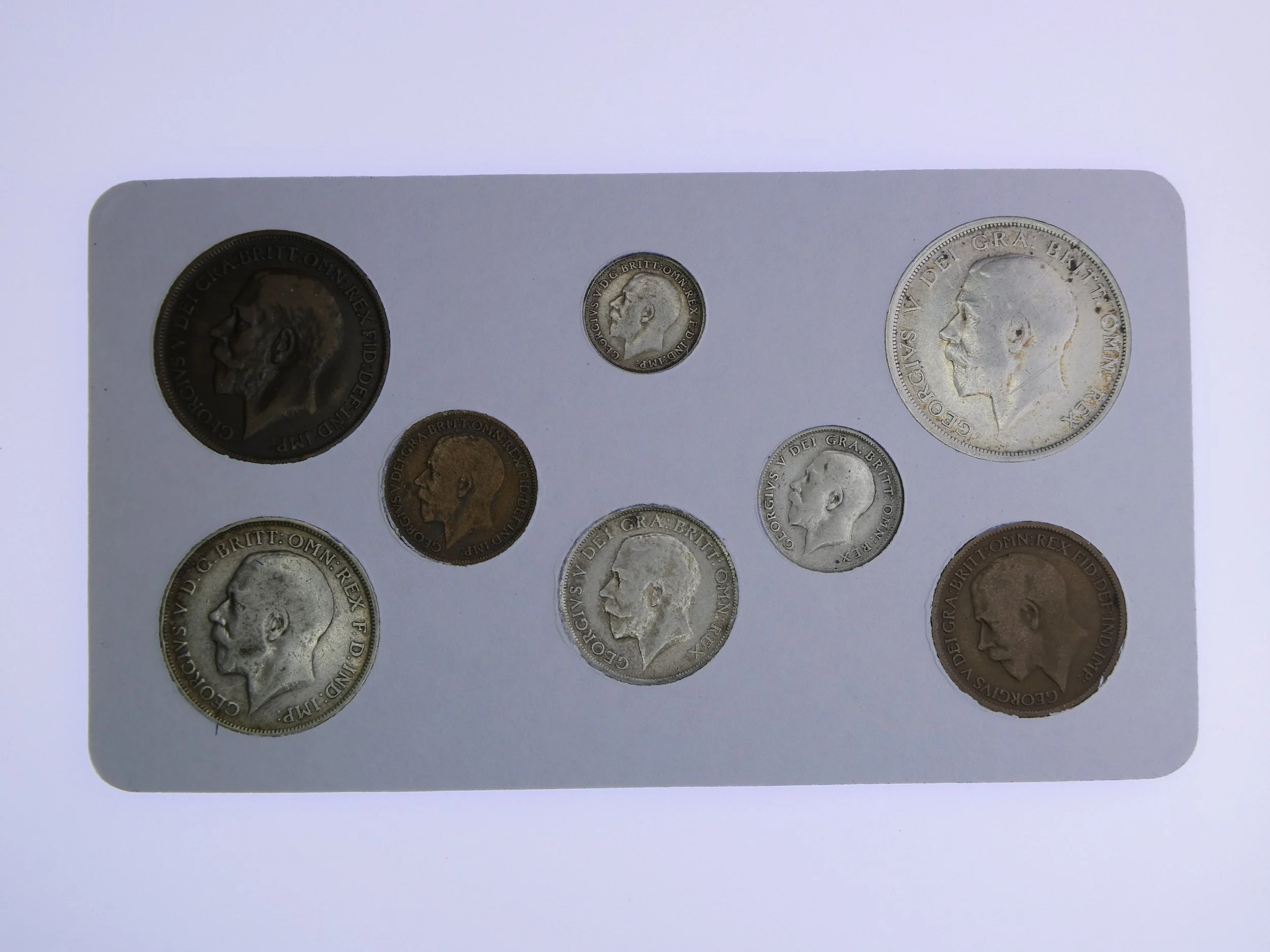 Annual Card Coin Collection 1915 rear