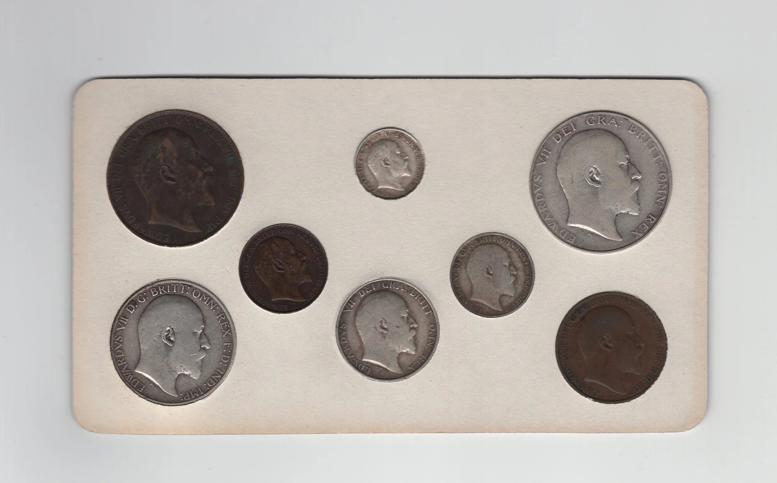 Annual Card Coin Collection 1907 rear