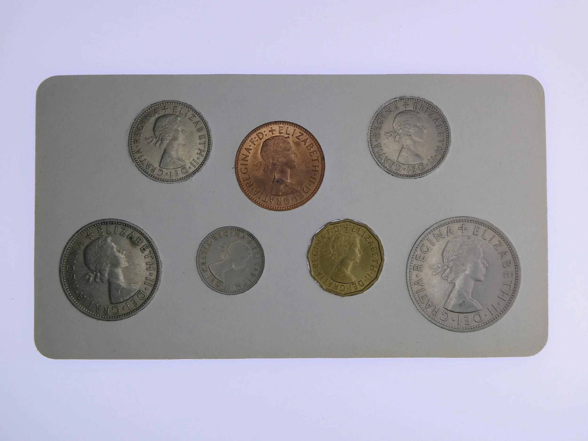 Annual Card Coin Collection 1960 rear