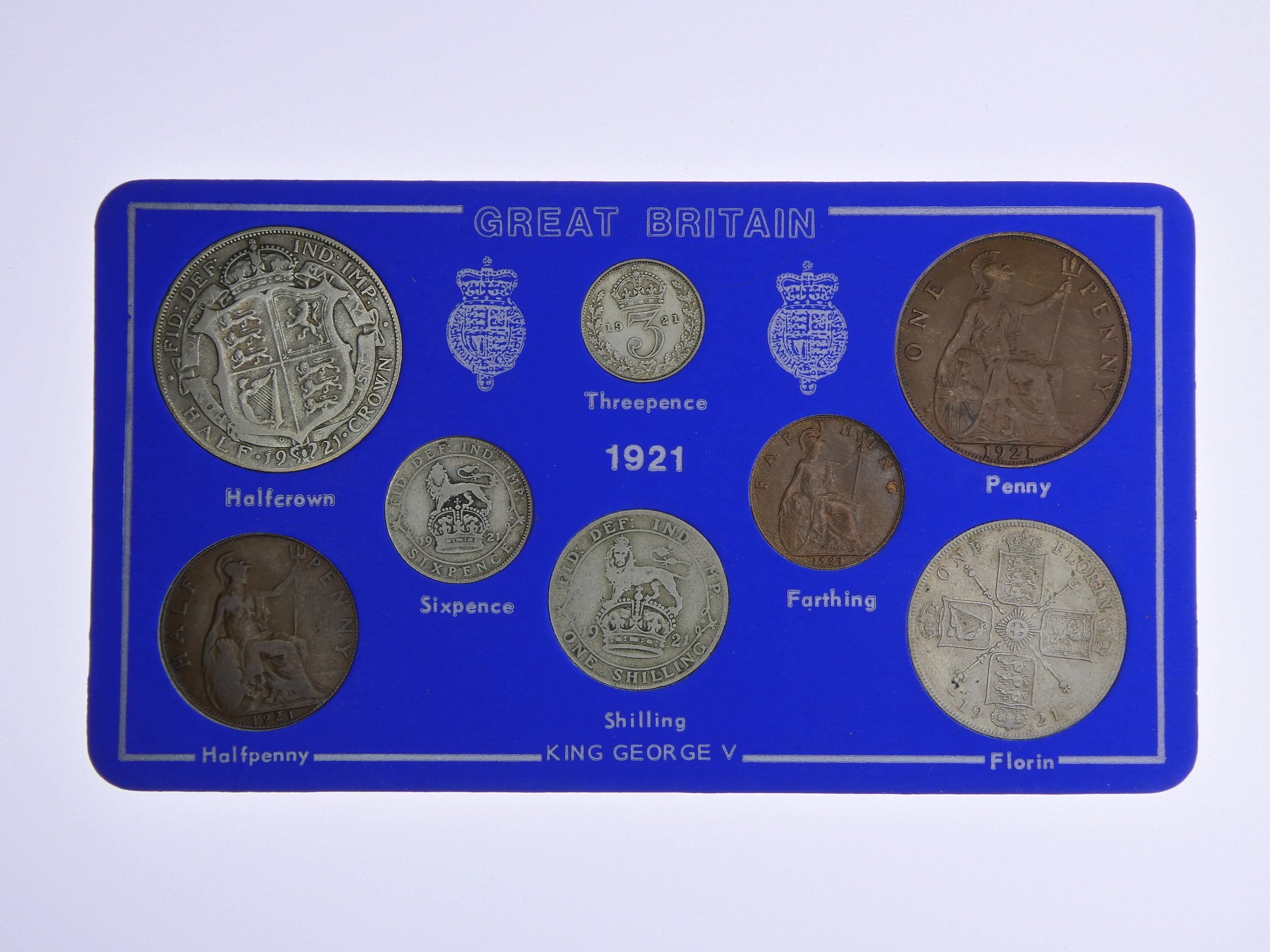Annual Card Coin Collection 1921 front