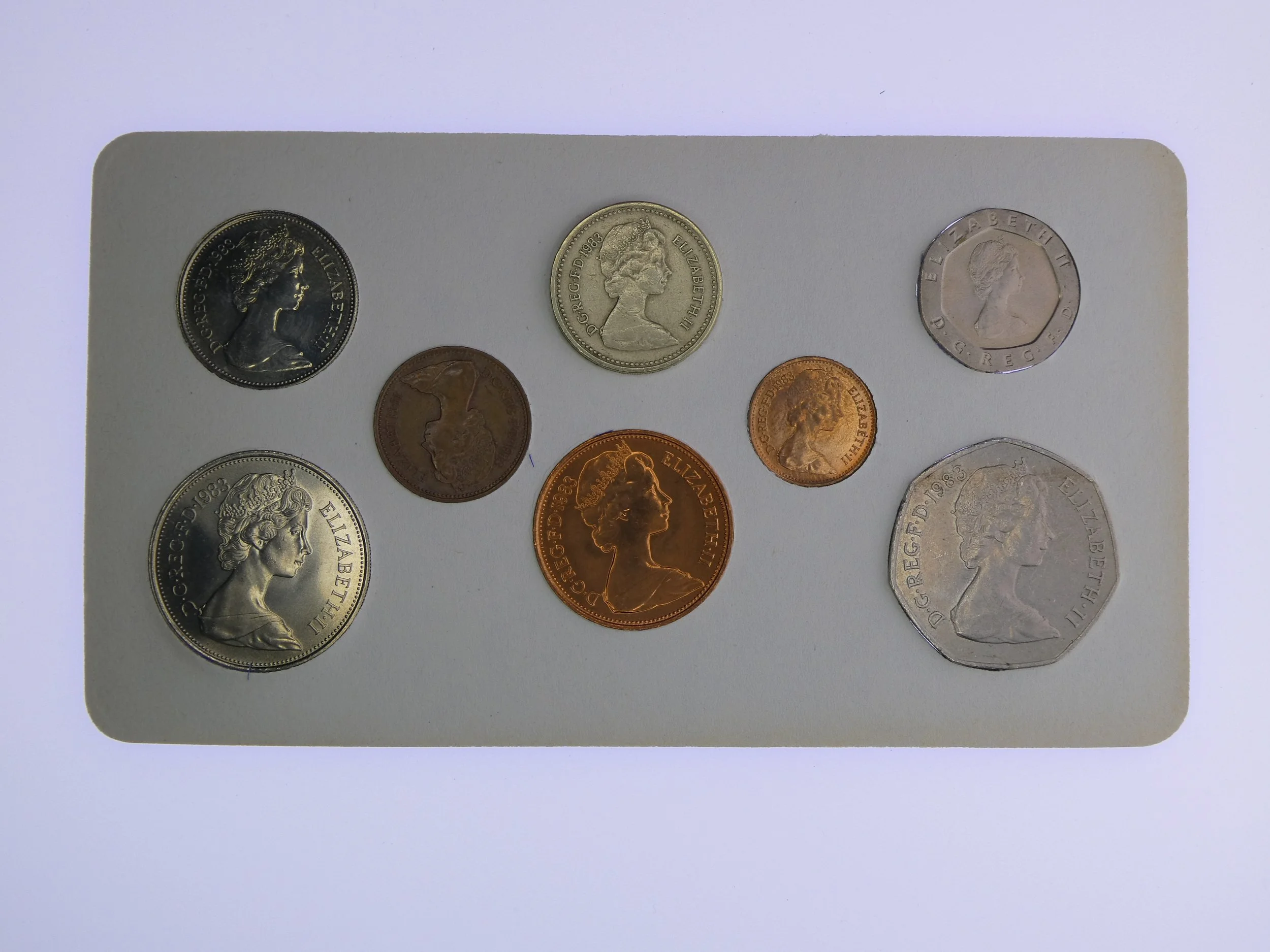 Annual Card Coin Collection 1983 rear