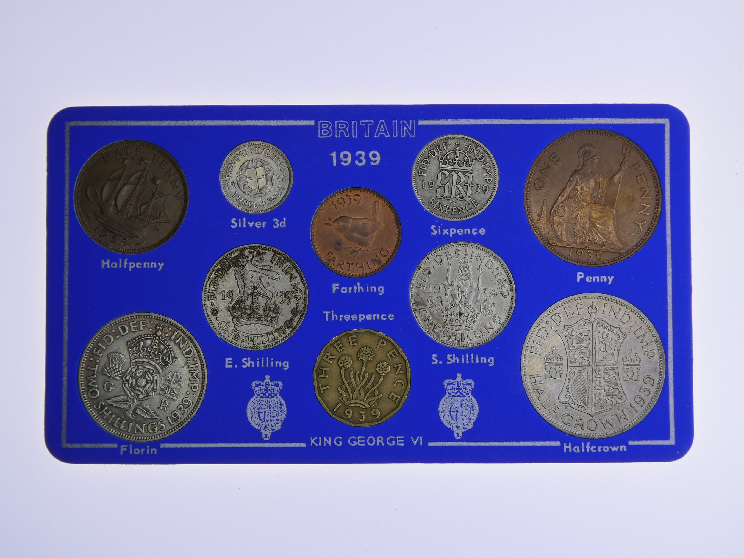 Annual Card Coin Collection 1939 front