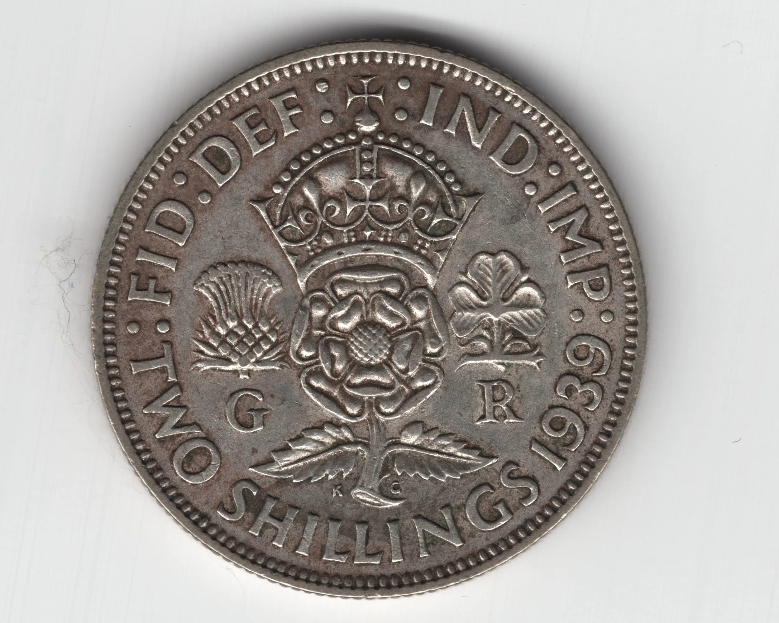 Annual Card Coin Collection 1939 two shillings