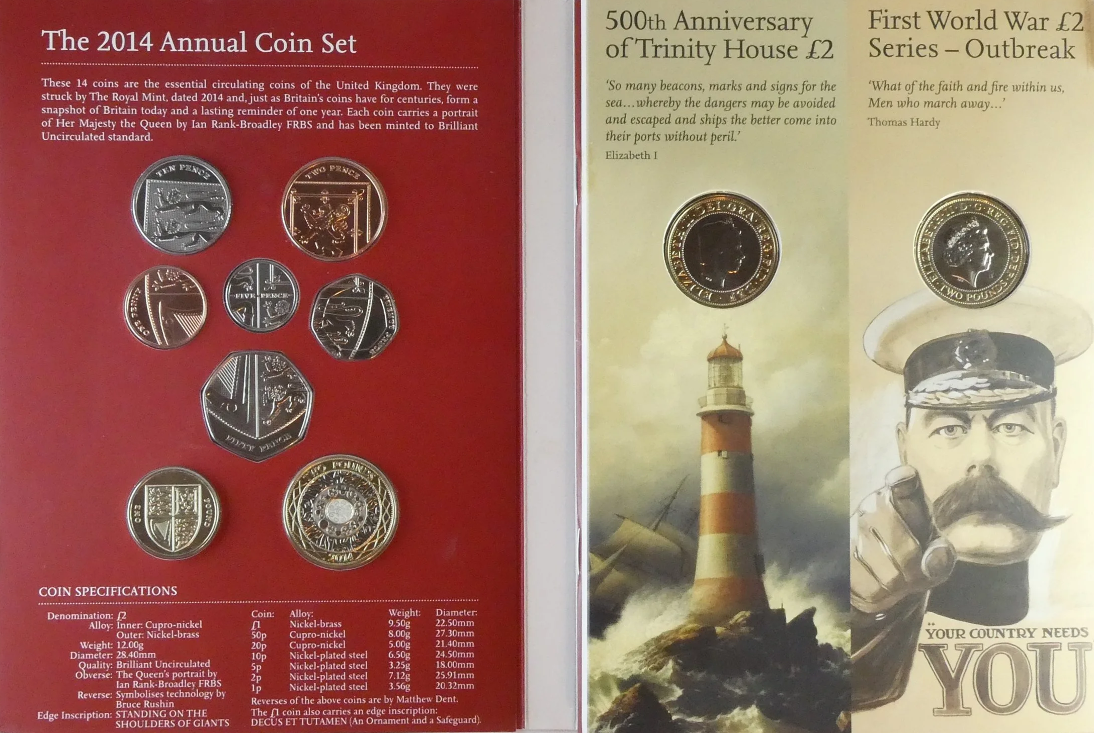 Royal Mint Commemorative BU 2014