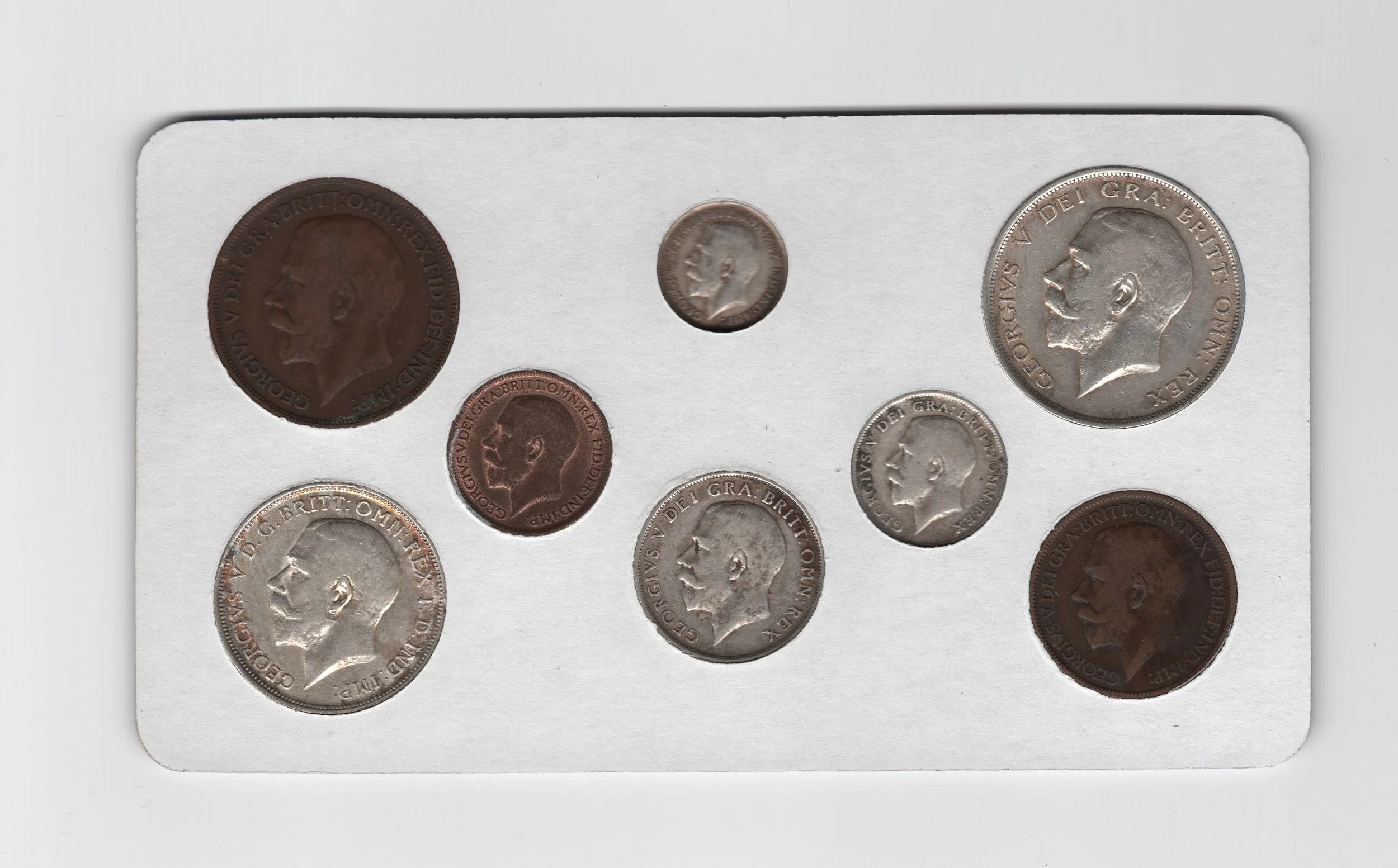 Annual Card Coin Collection 1918 rear