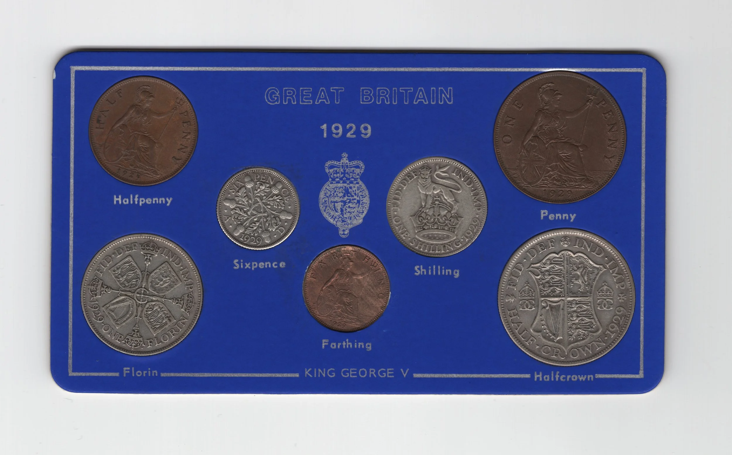 Annual Card Coin Collection 1929 front