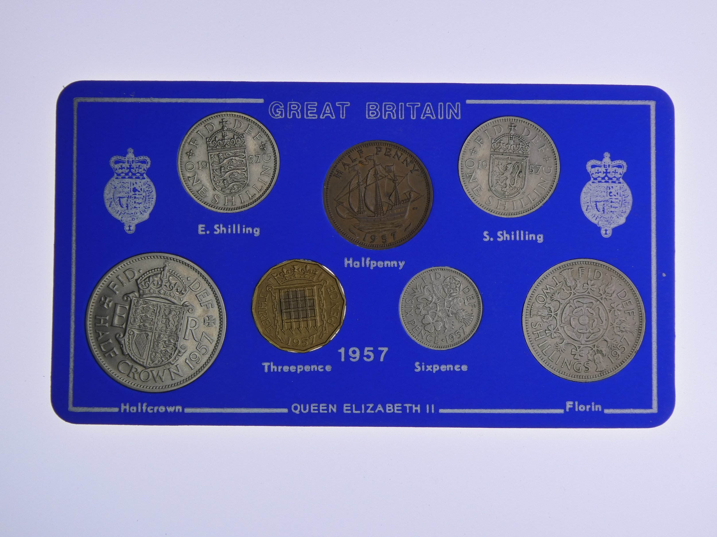 Annual Card Coin Collection 1957 front