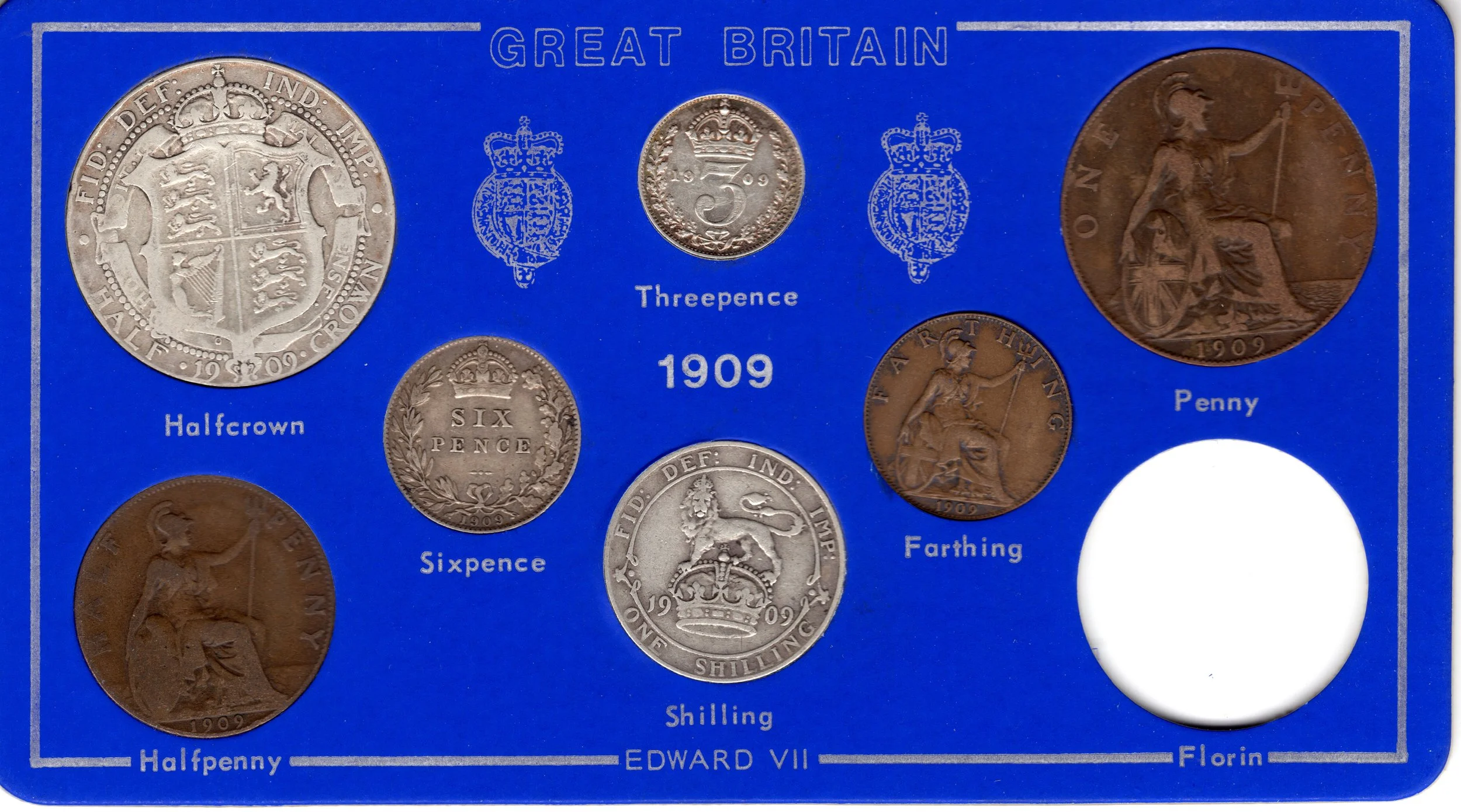 Annual Card Coin Collection 1909 front