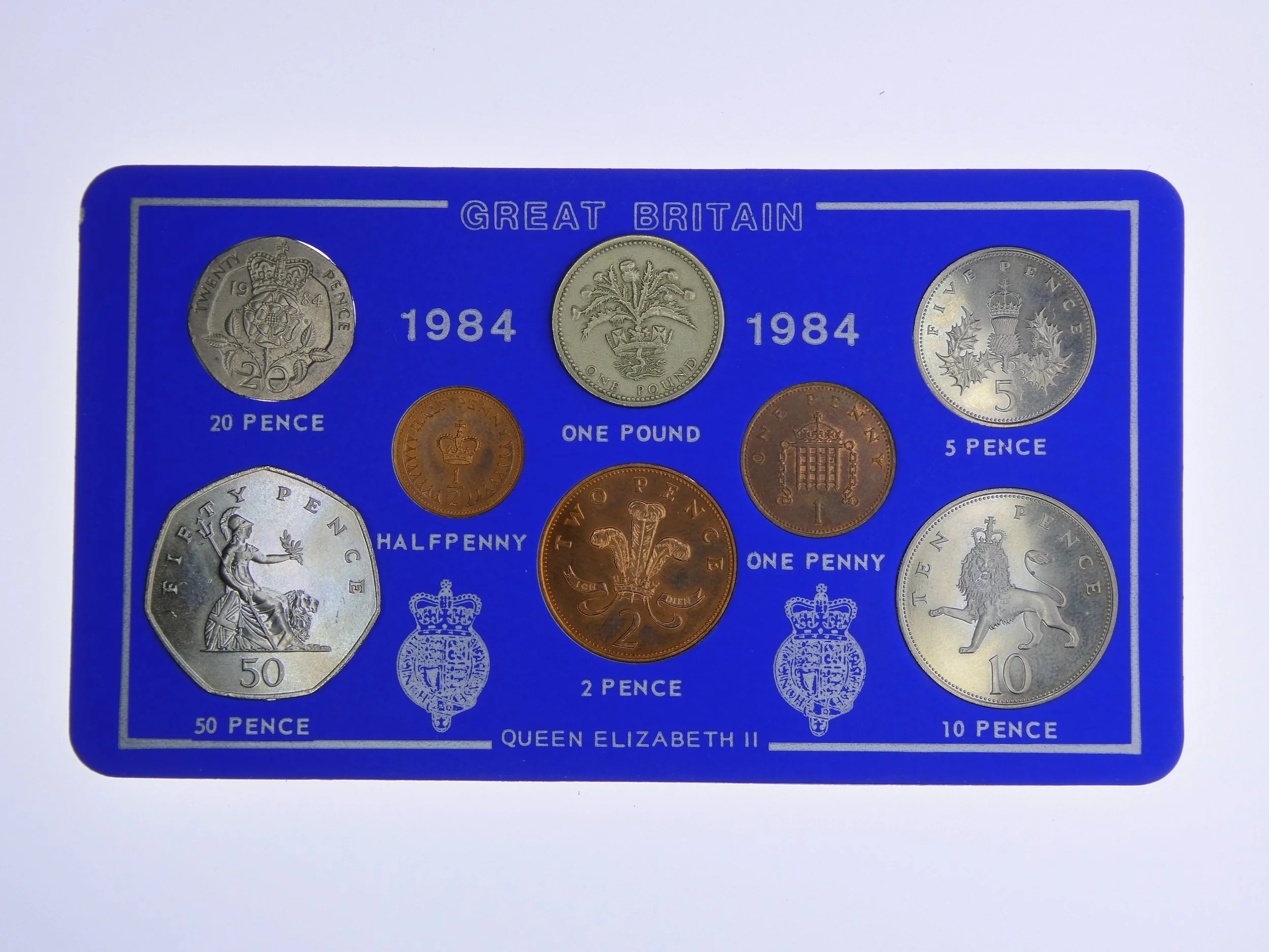 Annual Card Coin Collection 1984 front