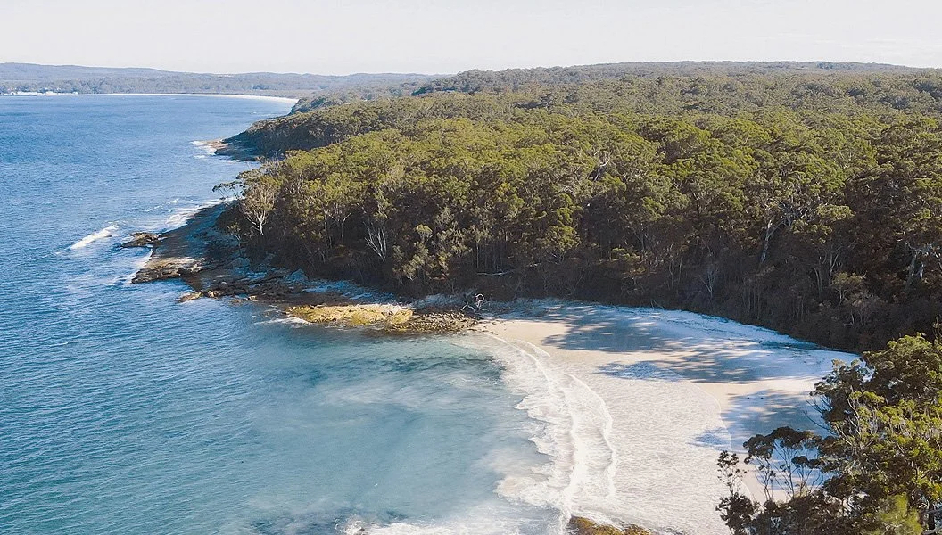 Secluded beach and coastal bushland used for Venture Outdoors Co. summer and coastal programs.