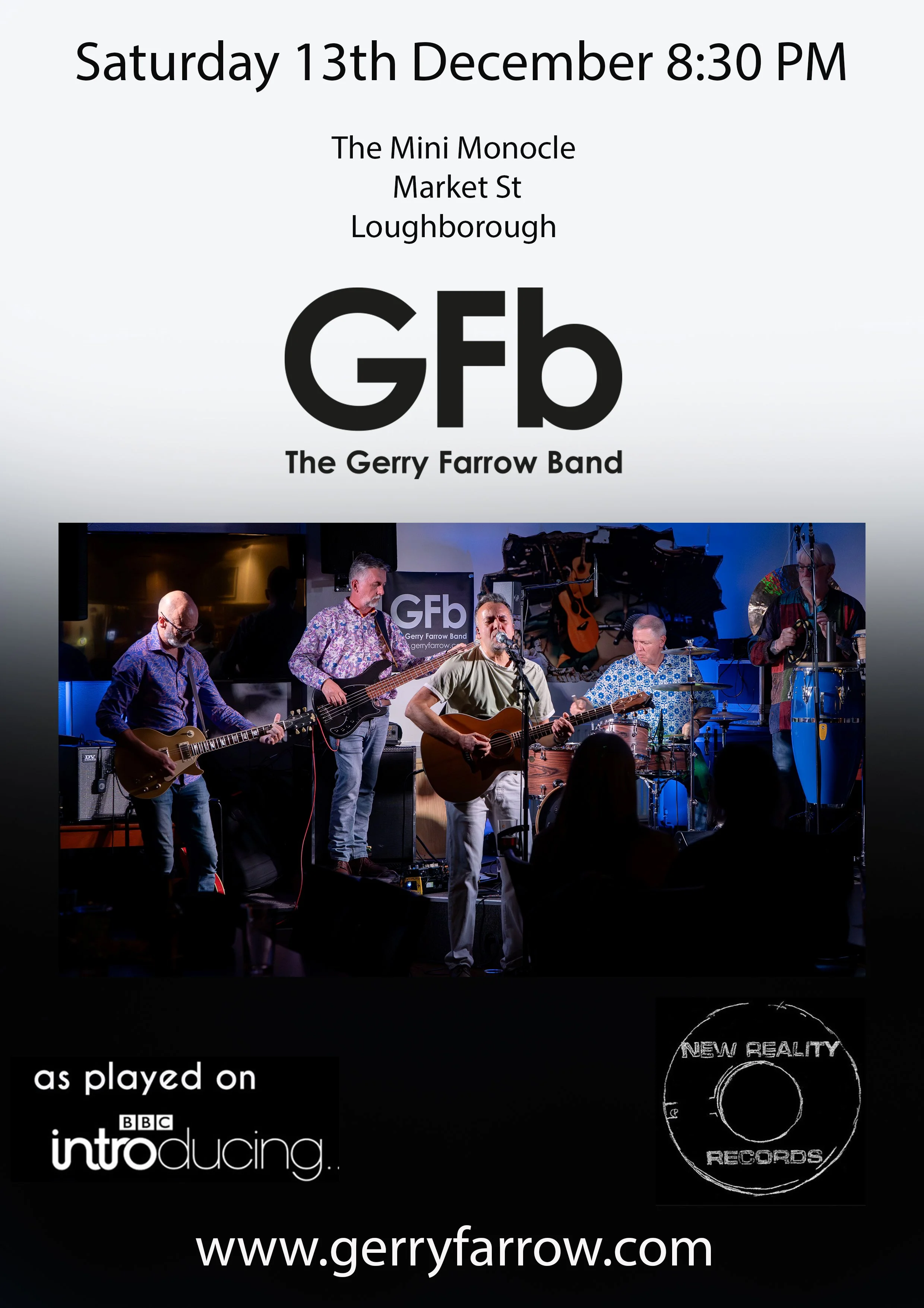 The Gerry Farrow Band Live at the Mini Monocle