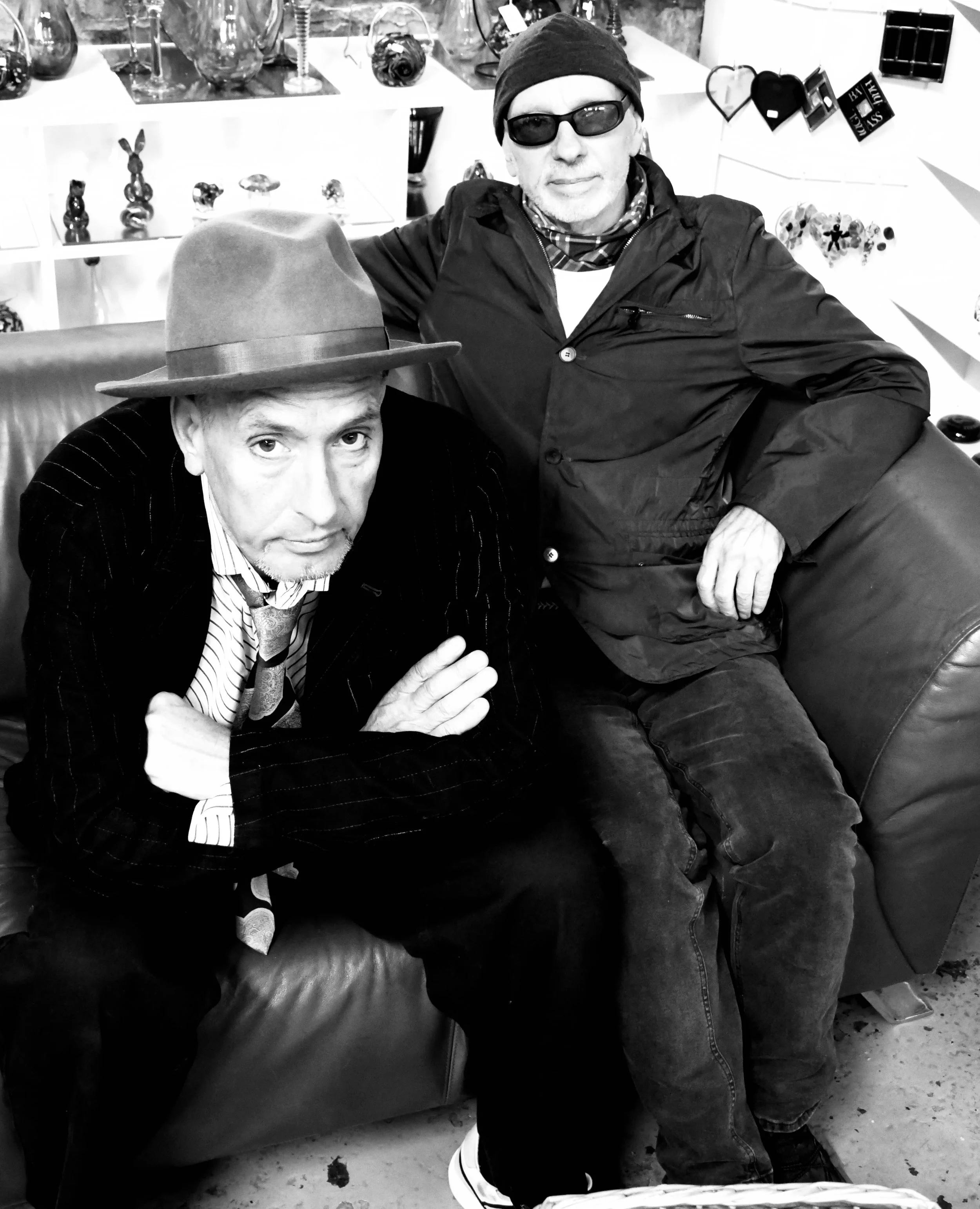 Jem Tayle of Shelleyan Orphan and Boris Williams of The Cure are Vamberator photograph