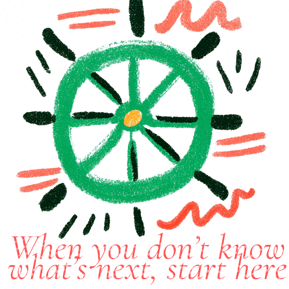 When you don’t know what’s next, start here