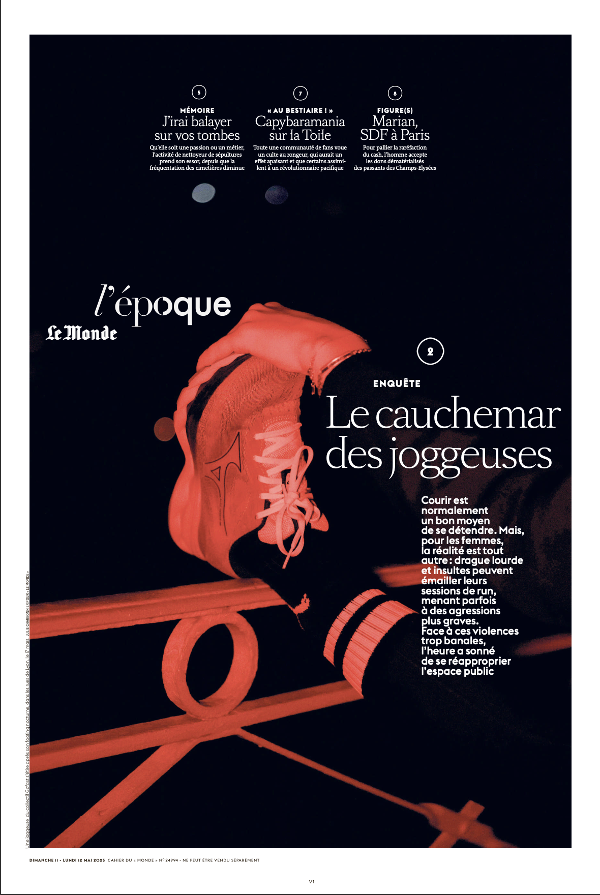 Couverture pour l'Epoque - Le Monde 