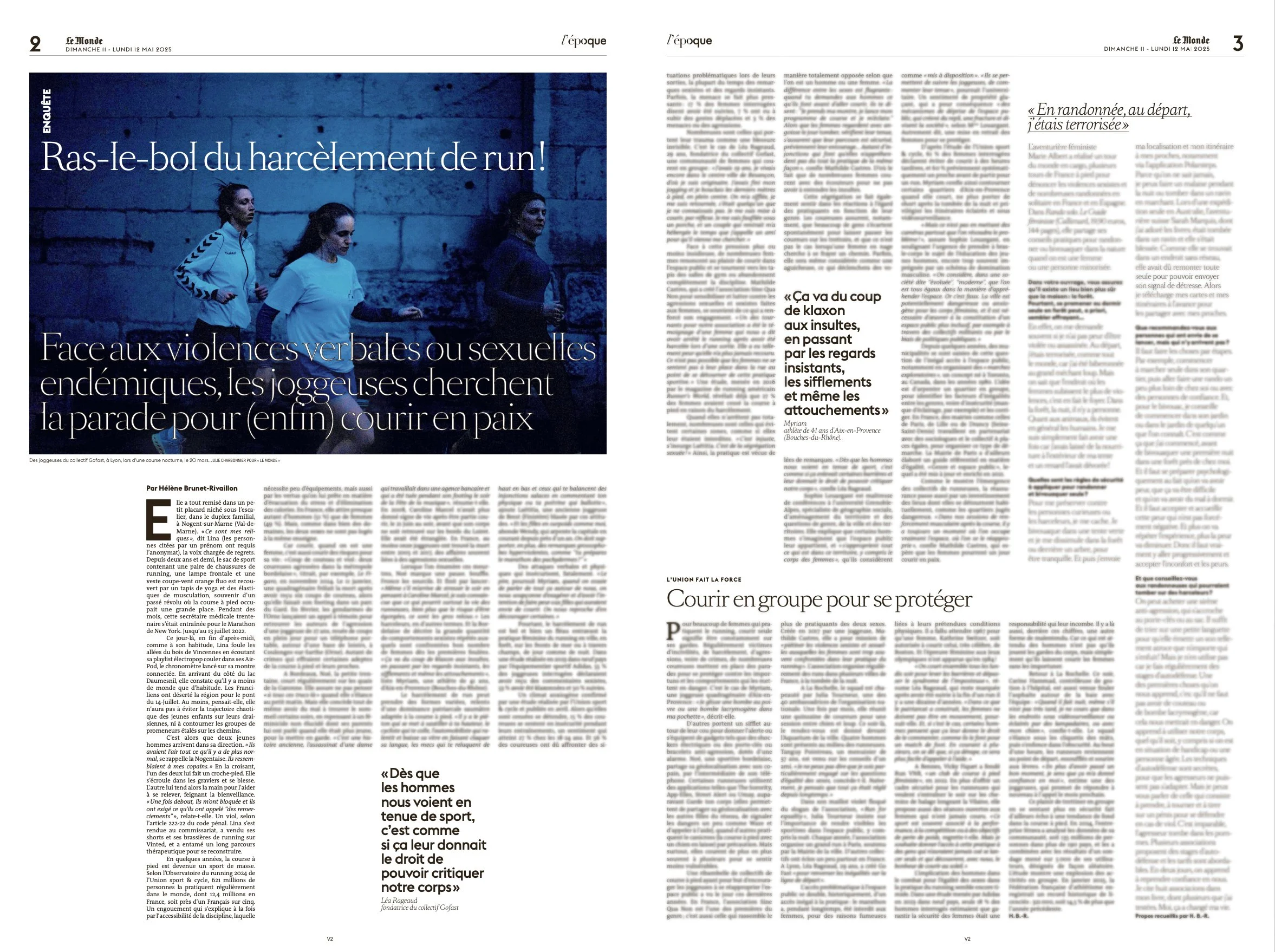 Reportage pour L'Epoque - Le Monde