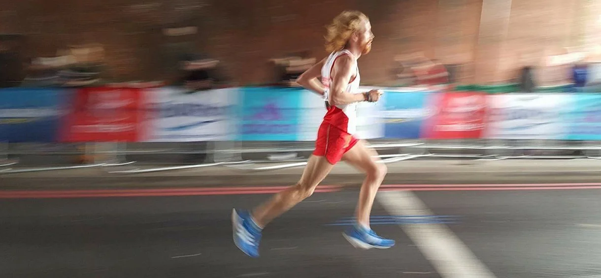 Tom Payn running the London Marathon