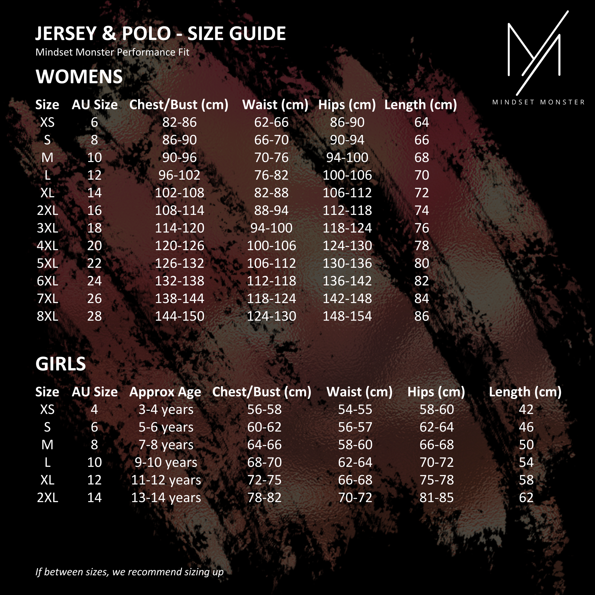 Mindset Monster Jersey & Polo Size Guide - Women & Girls.png