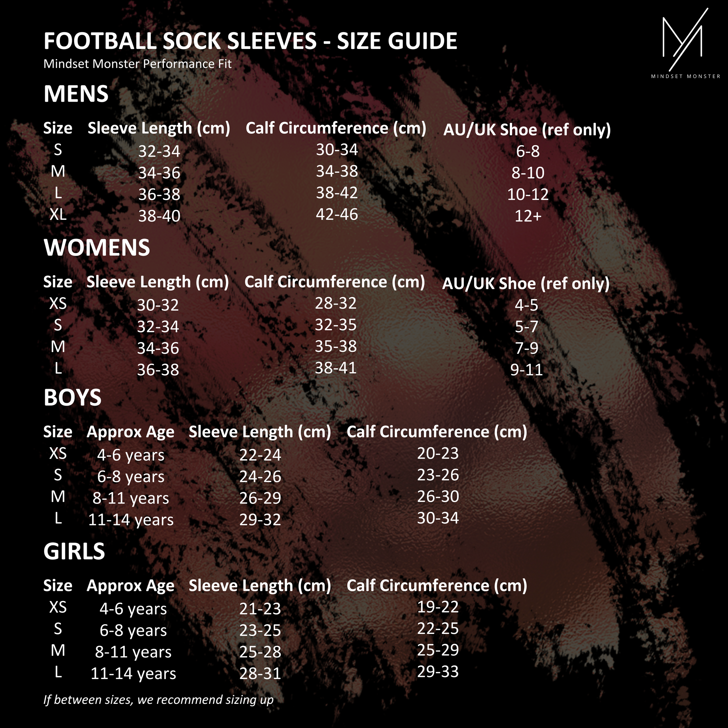 Mindset Monster Football Sock Sleeve Size Guide.png