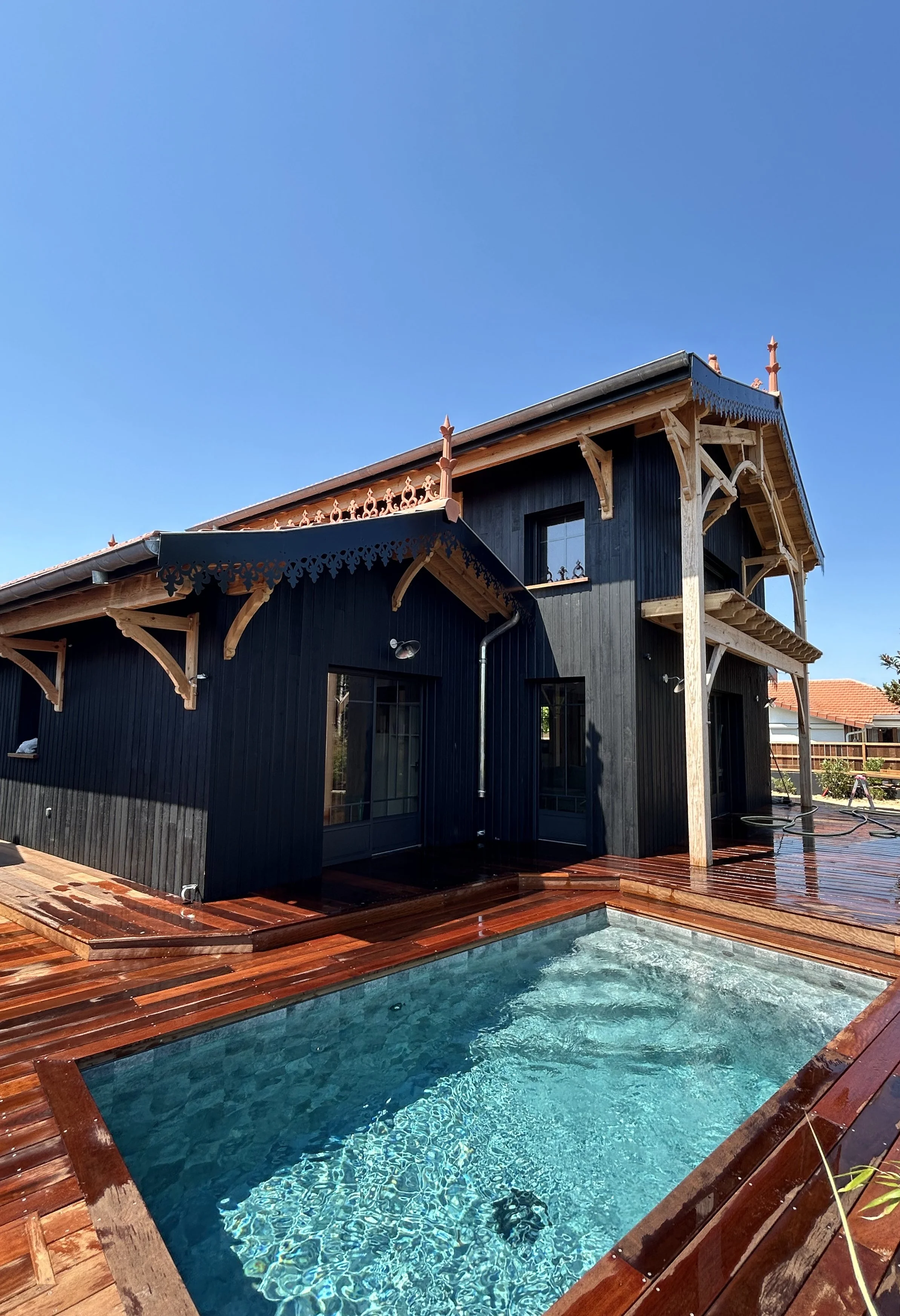 maison en bois à Le Porge , esprit Cap Ferret 