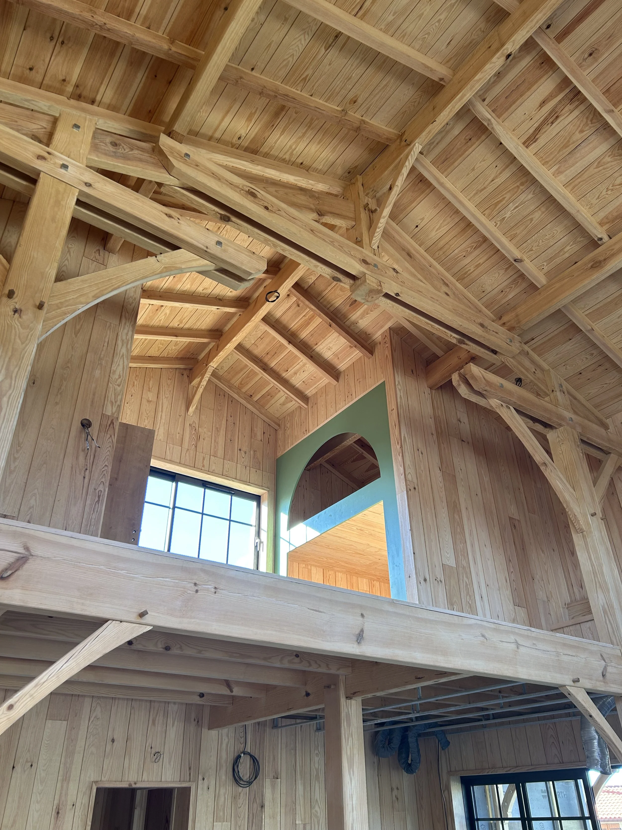 aménagements intérieur d'une maison bois 