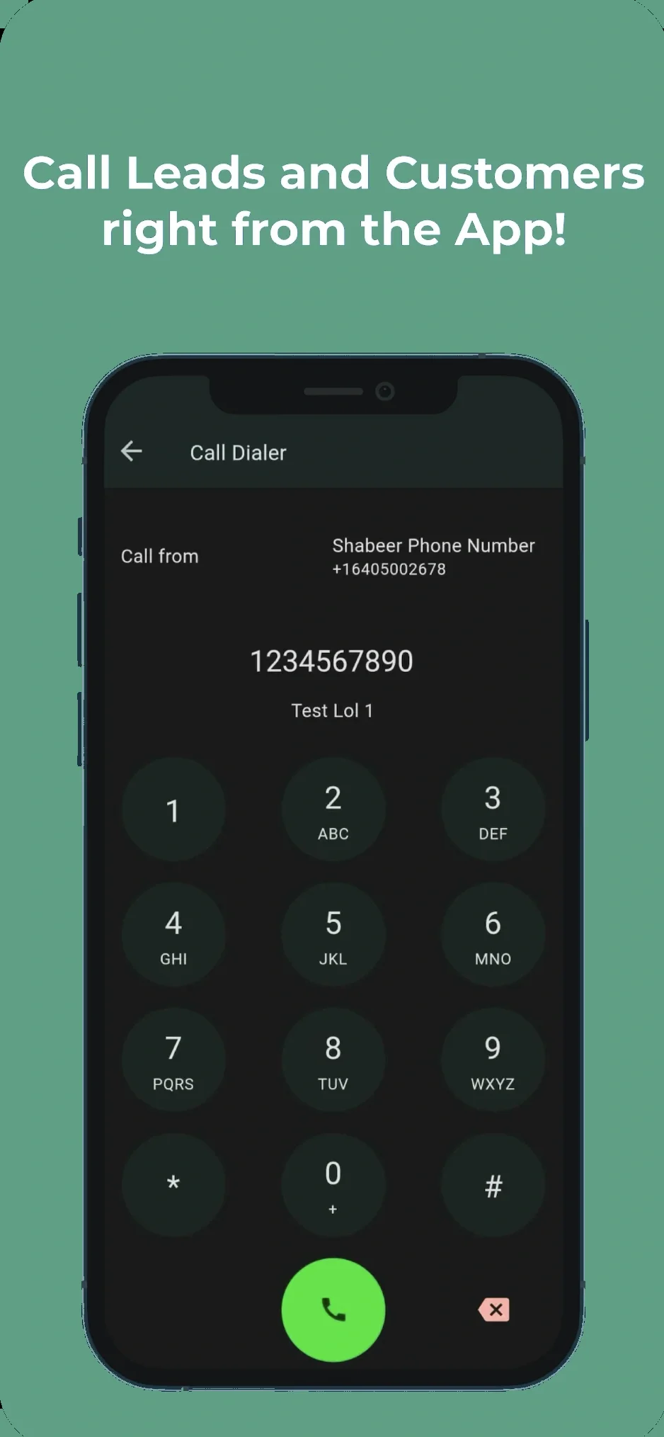 Streamwise app calling customers from app