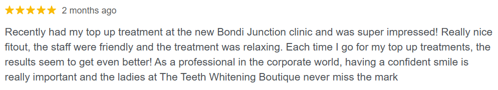 5 star google review