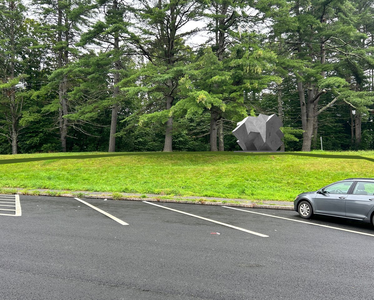 James Silva, American. "Untitled". Rendering of proposed relocation.