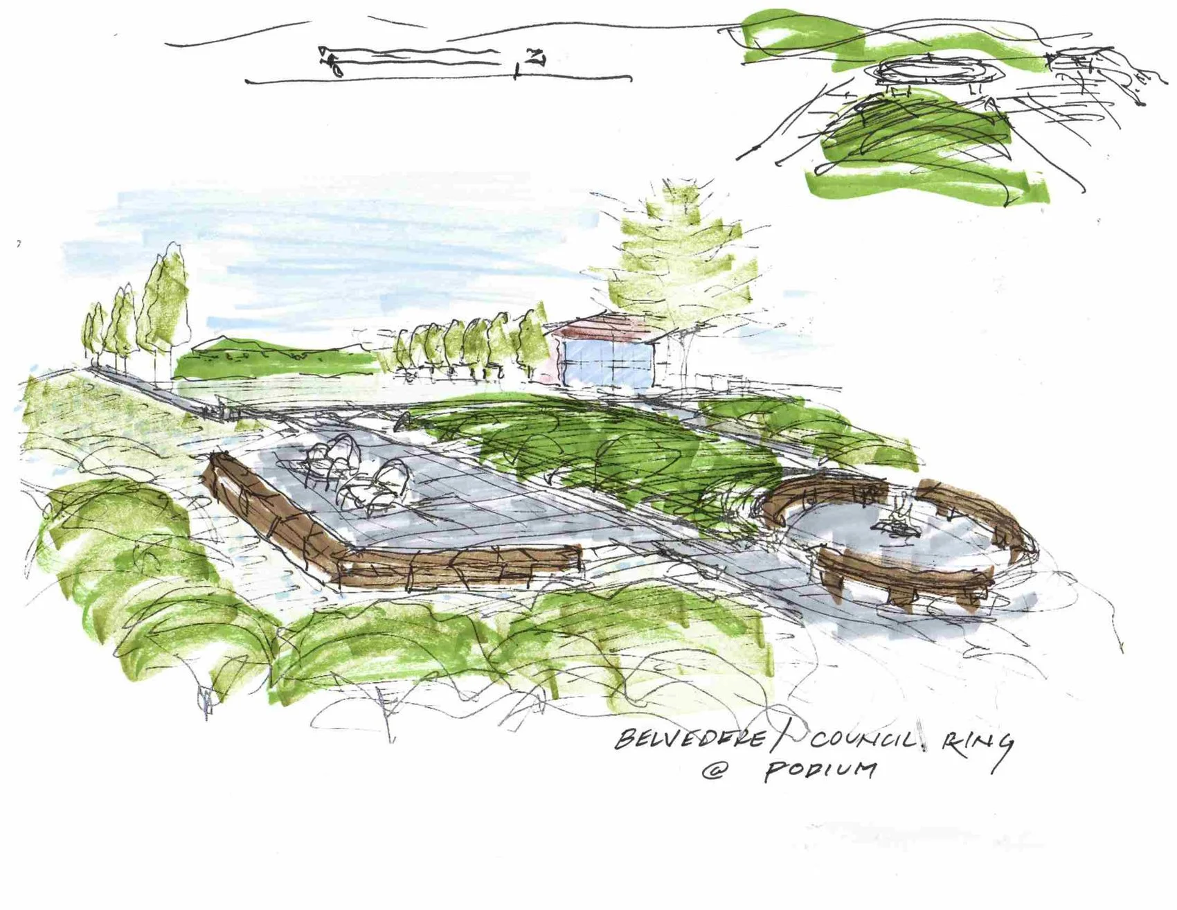 Belvidere/Council Ring Sketch