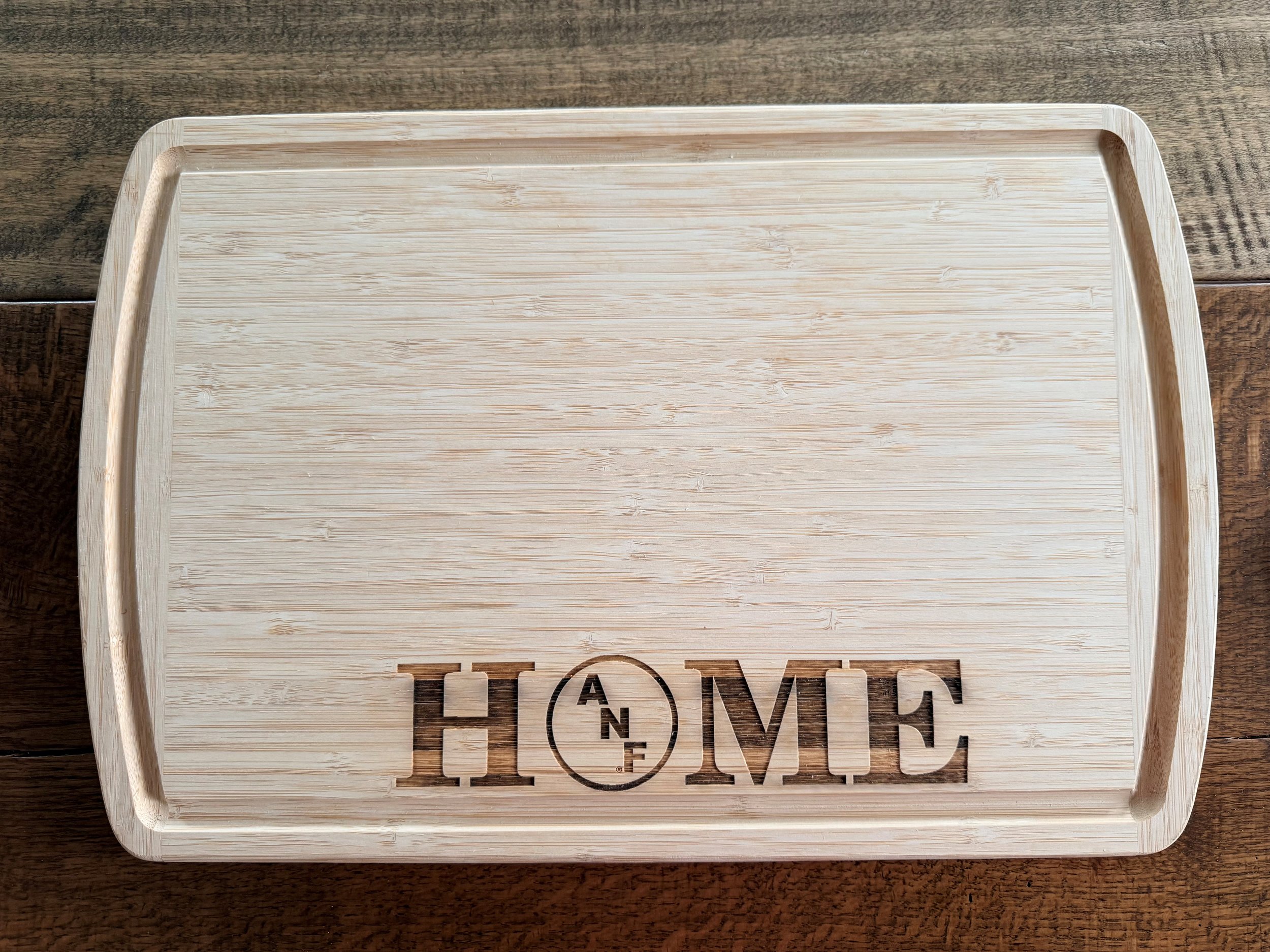 Iowa Hawkeye ANF "Home" Bamboo Cutting Board