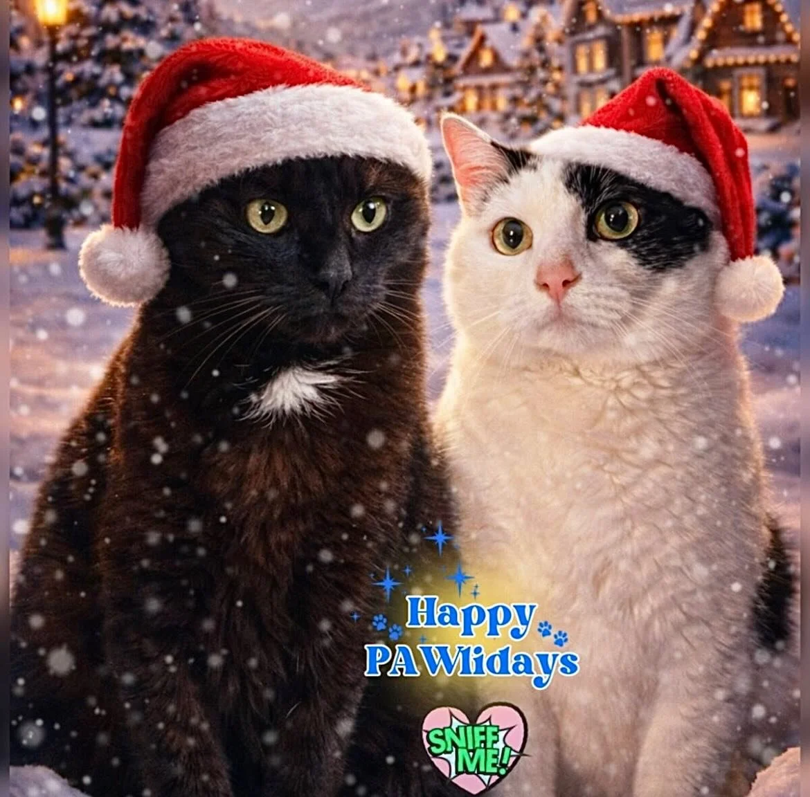 Our furry friends @ tigerandsternchen are all dressed up &amp; ready to spread the holiday magic 🎅🐱💫

From everyone at Petzbe, we wish you &amp; your pets a very Merry Christmas filled with love, treats, &amp; cozy cuddles ❤️🎁🐾 Thank you for bei