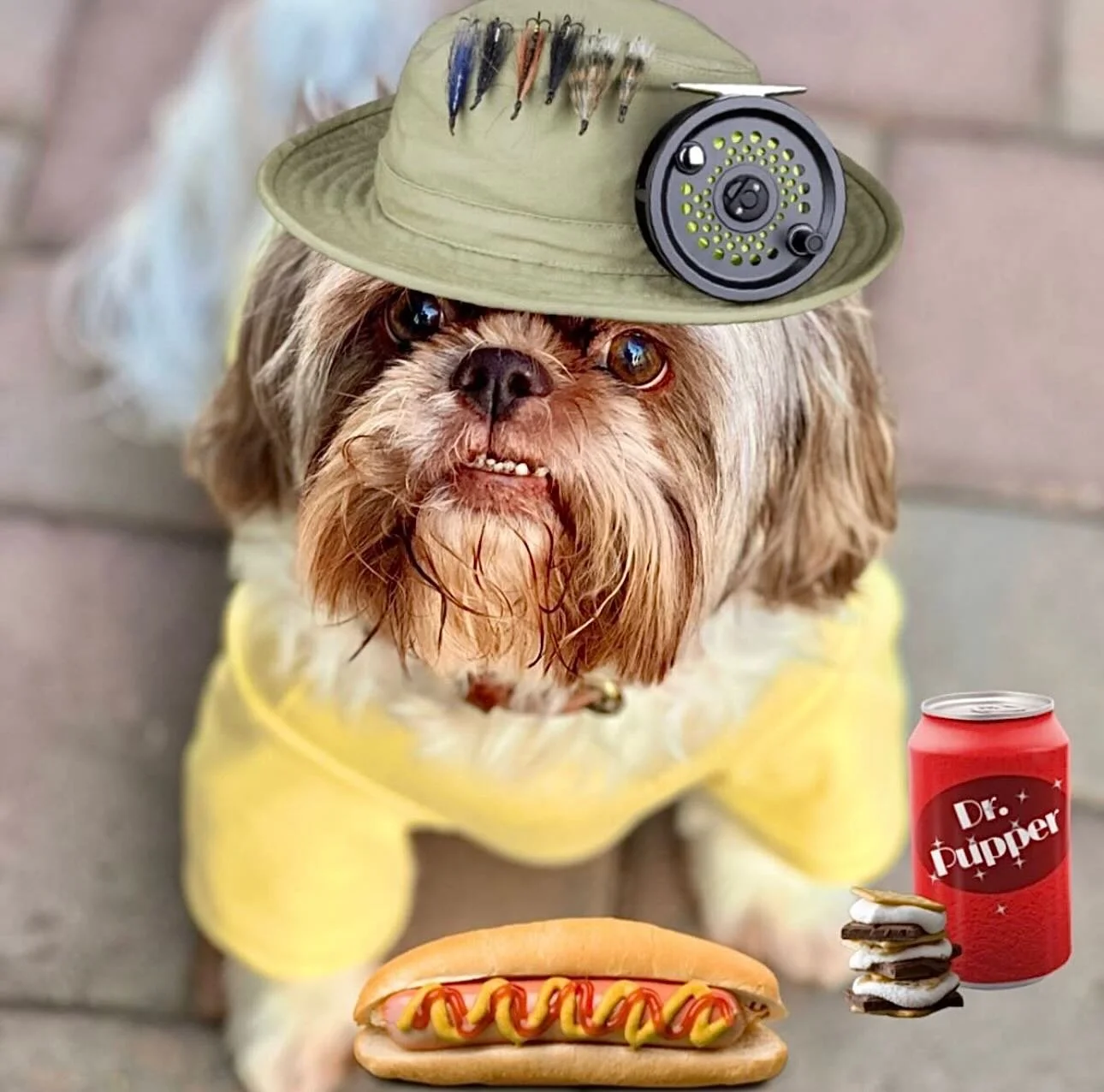 🎣🐶 Phineas is officially out on his next big adventure&hellip; snacks packed, fishing gear ready, &amp; tail wagging nonstop! 🌭🥤🐟 Whether your pet is an explorer, foodie, or just the cutest thing ever, Petzbe is the place to share every adorable