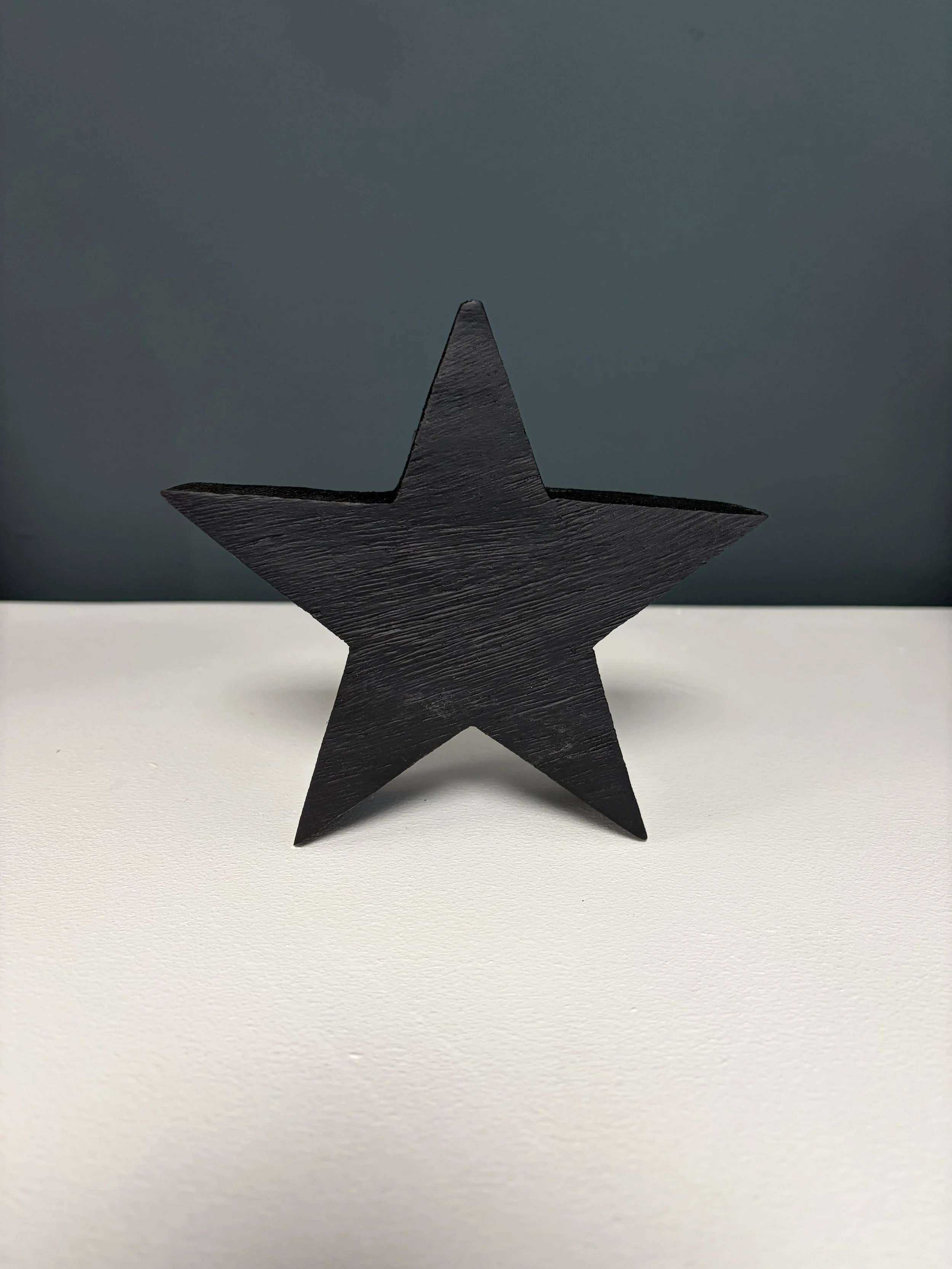 Large Wooden Star | Black