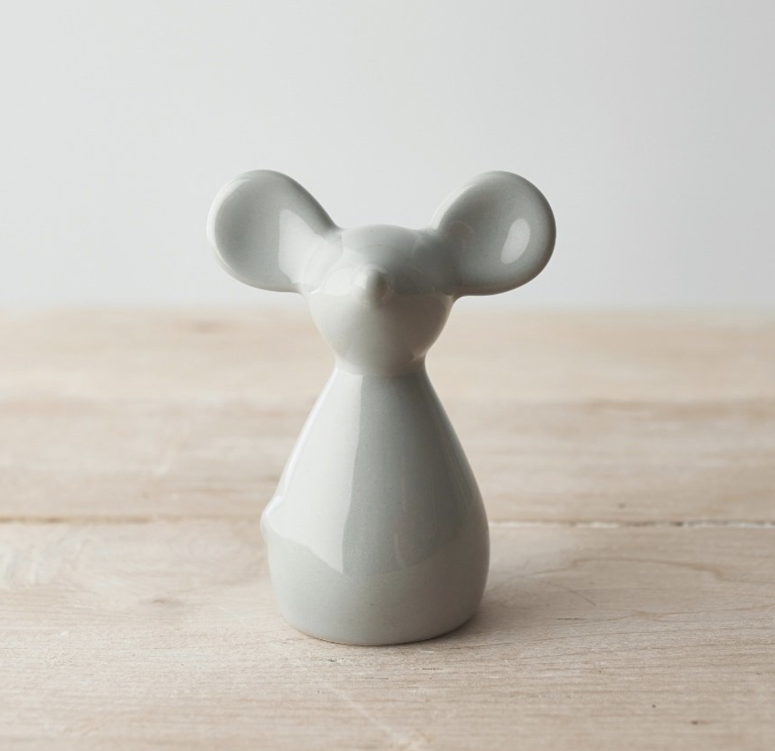 Grey Ceramic Mouse