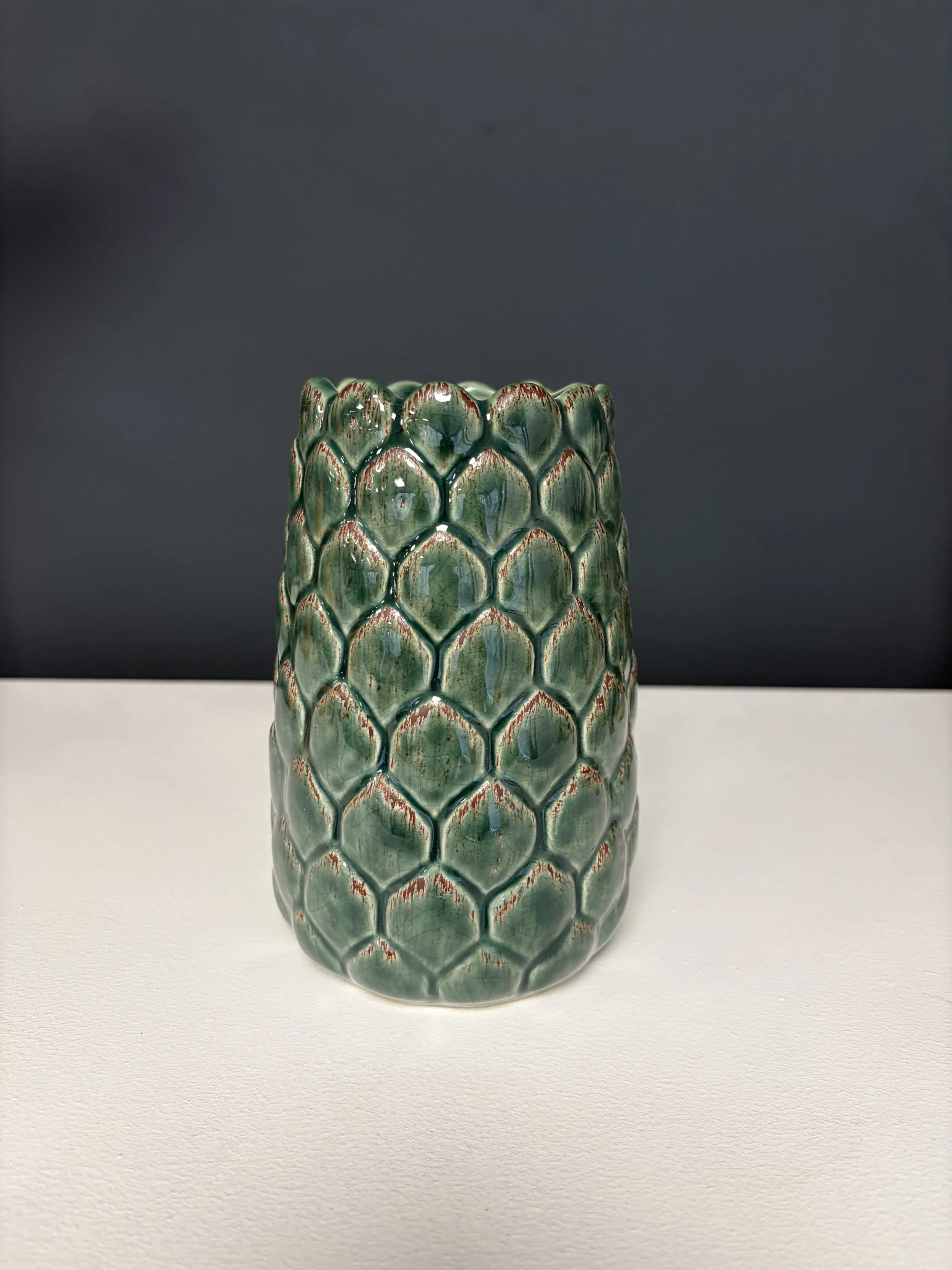 Green Artichoke Vase