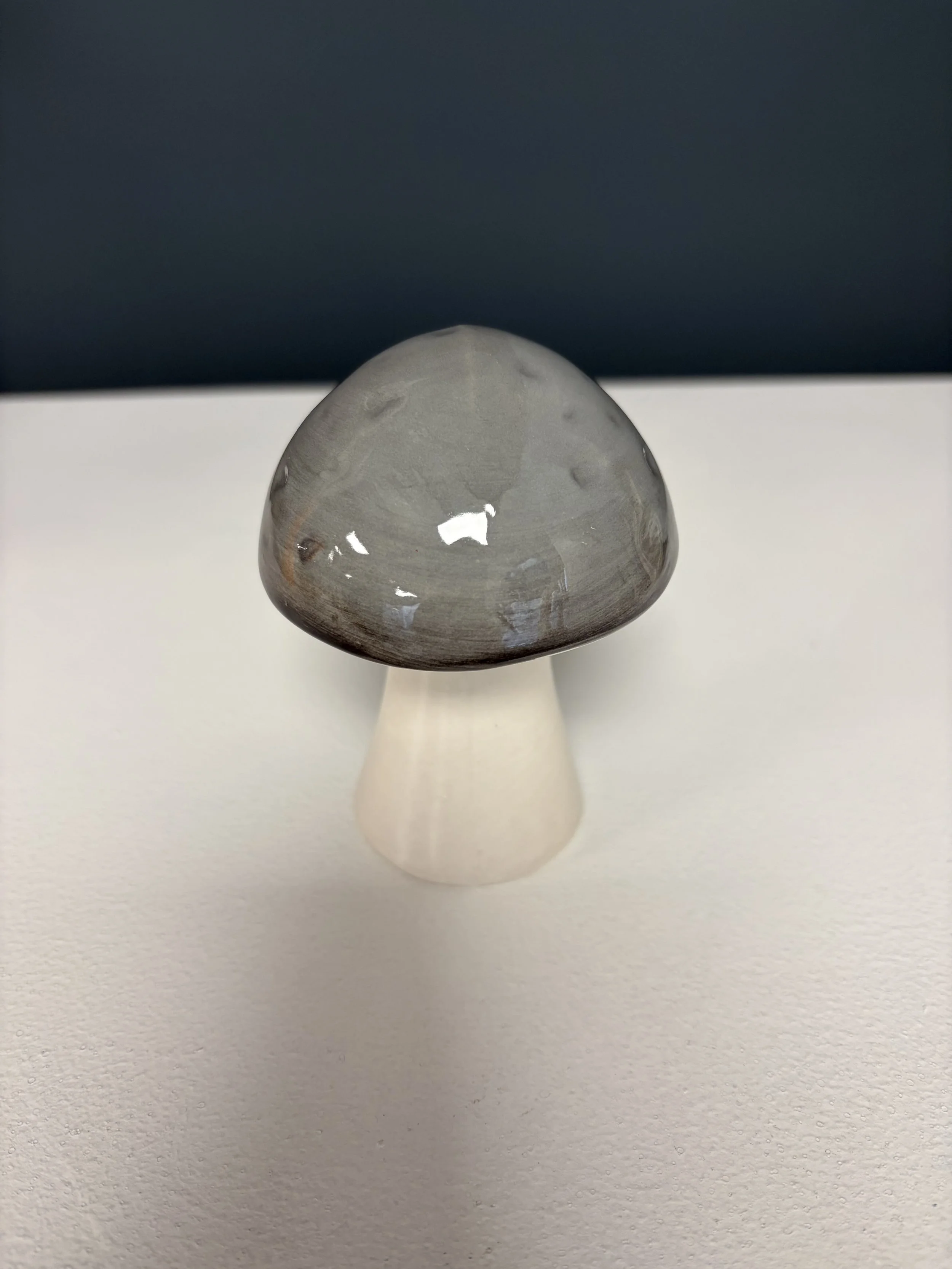 Ceramic Grey Mushroom