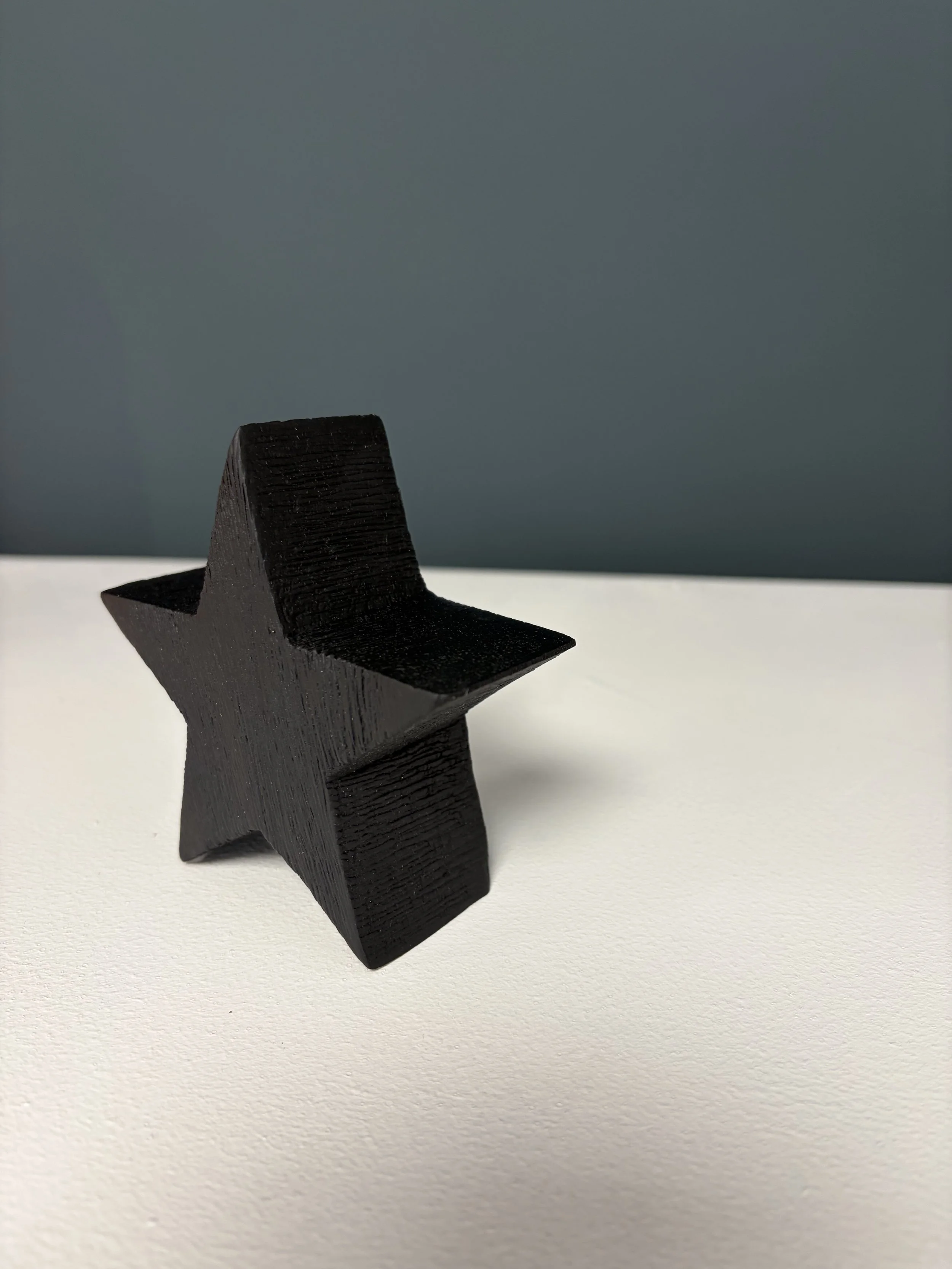 Small Wooden Star | Black