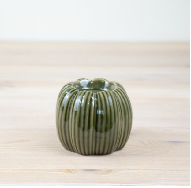 Small Green Candle Holder