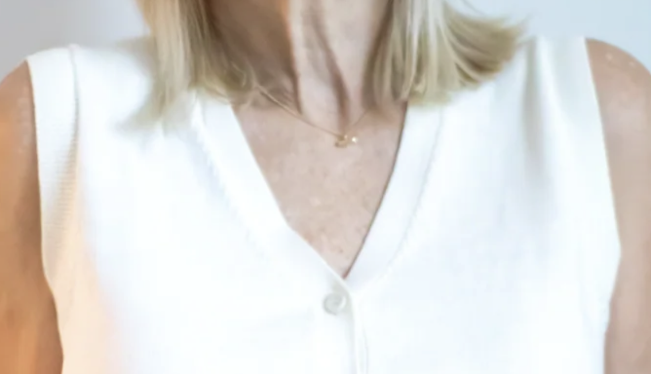 T Bar Necklace | Silver