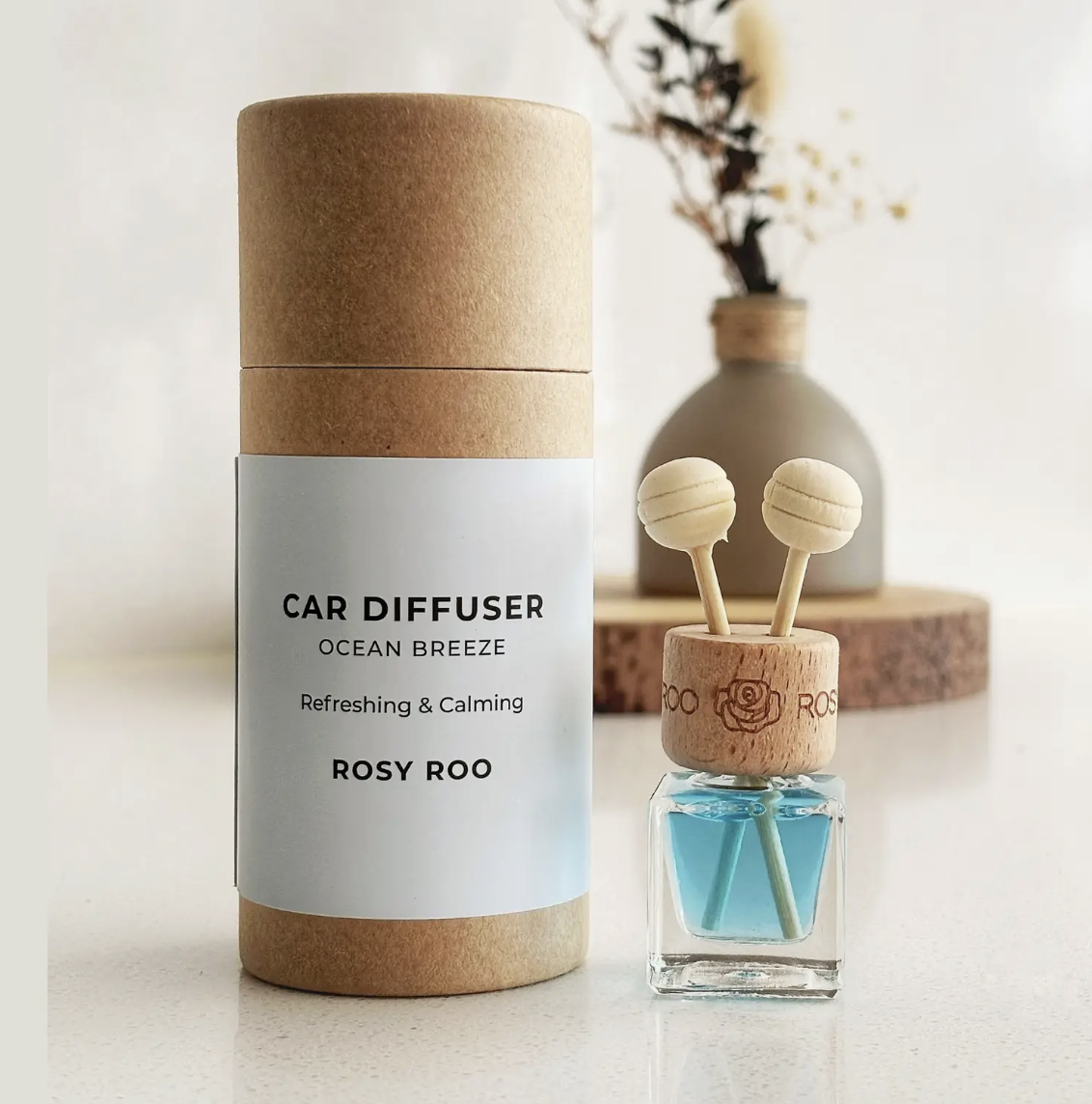 Rosy Roo Car Diffuser | Ocean Breeze