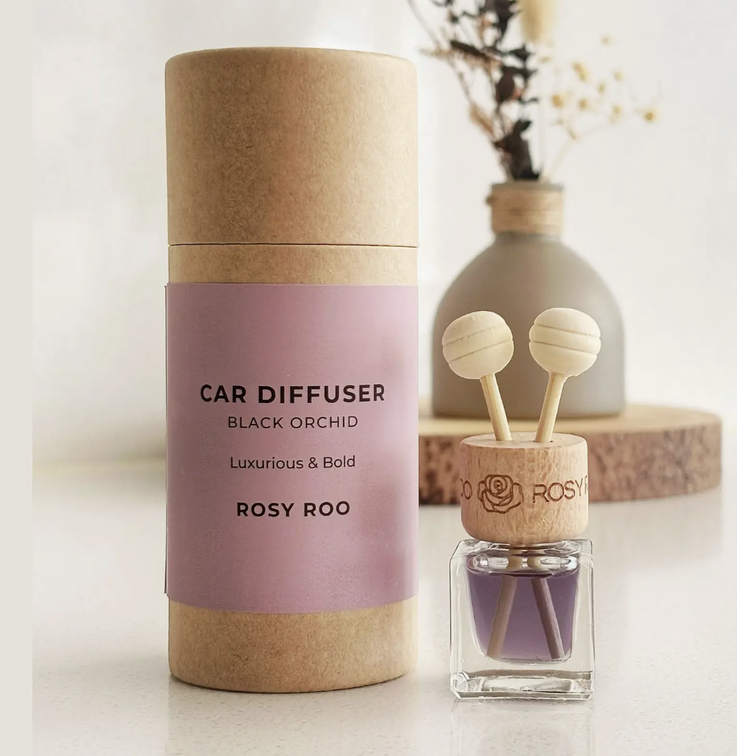 Rosy Roo Car Diffuser | Black Orchid