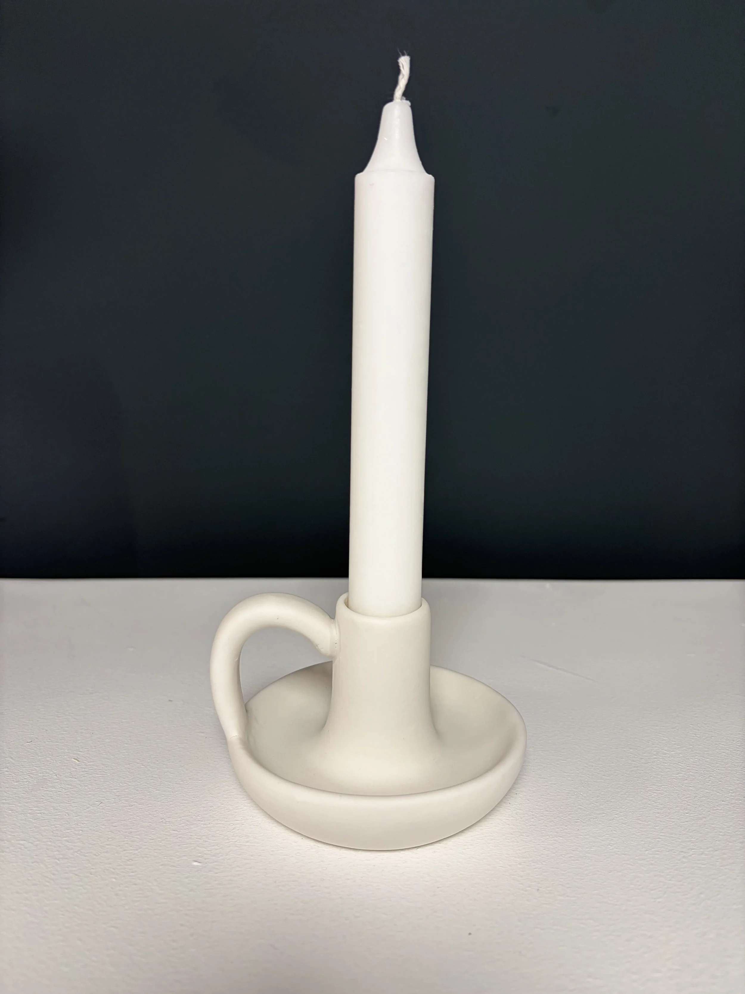 Wee Willie Winky Candle Holder | White