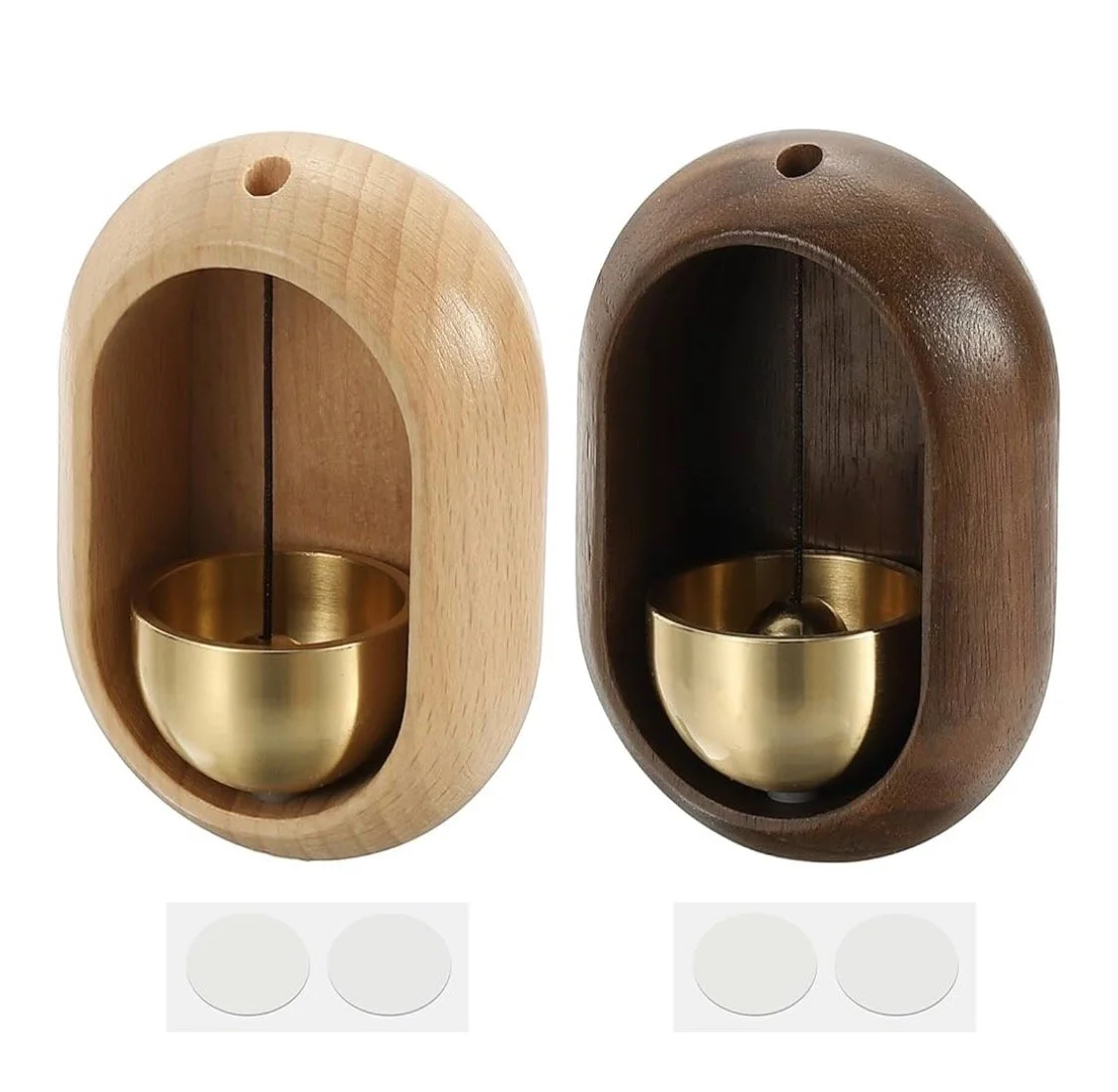 Vintage Door Chime | Oval | Walnut colour