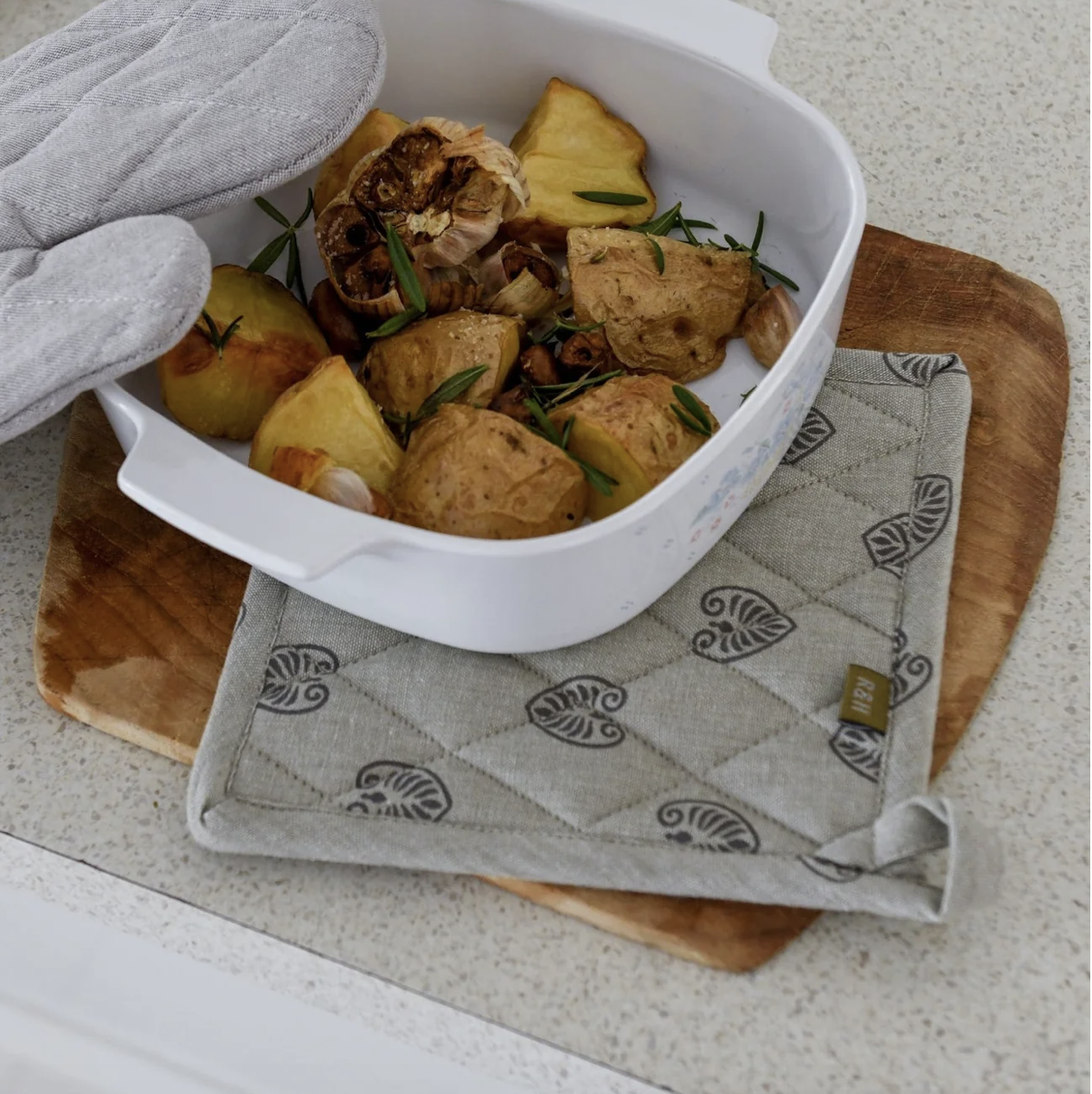 Mandalay Pot Holder Trivet | Elephant Grey